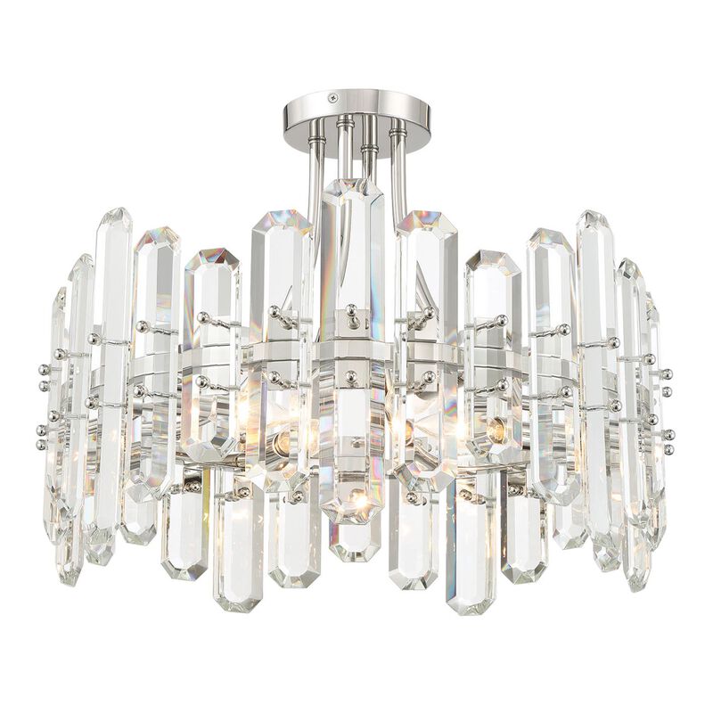 Bolton 21 Inch 4 Light Semi Flush Mount by Crystorama