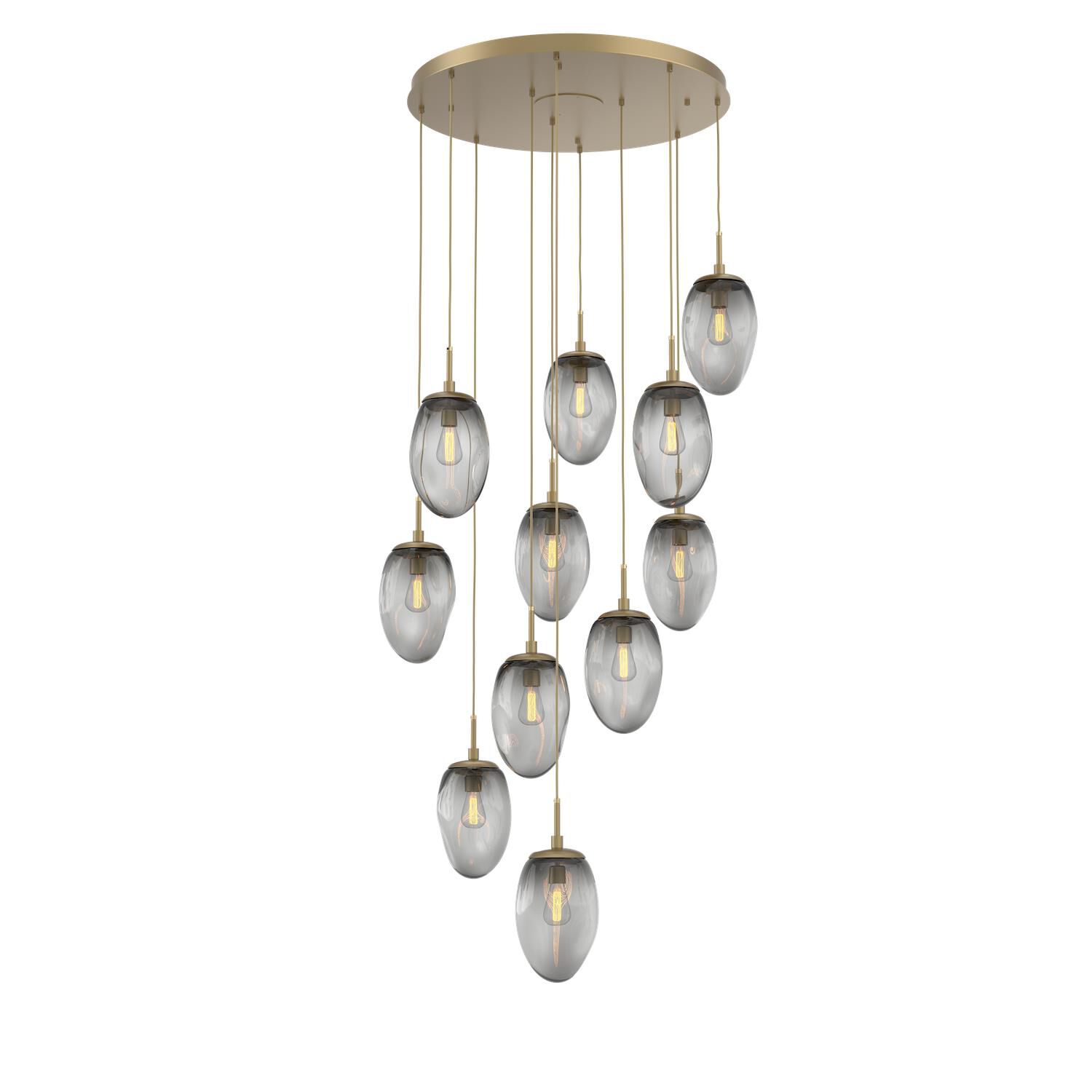 Levi Wilson Nebula 35 Inch 11 Light Multi Light Pendant by Hammerton Studio