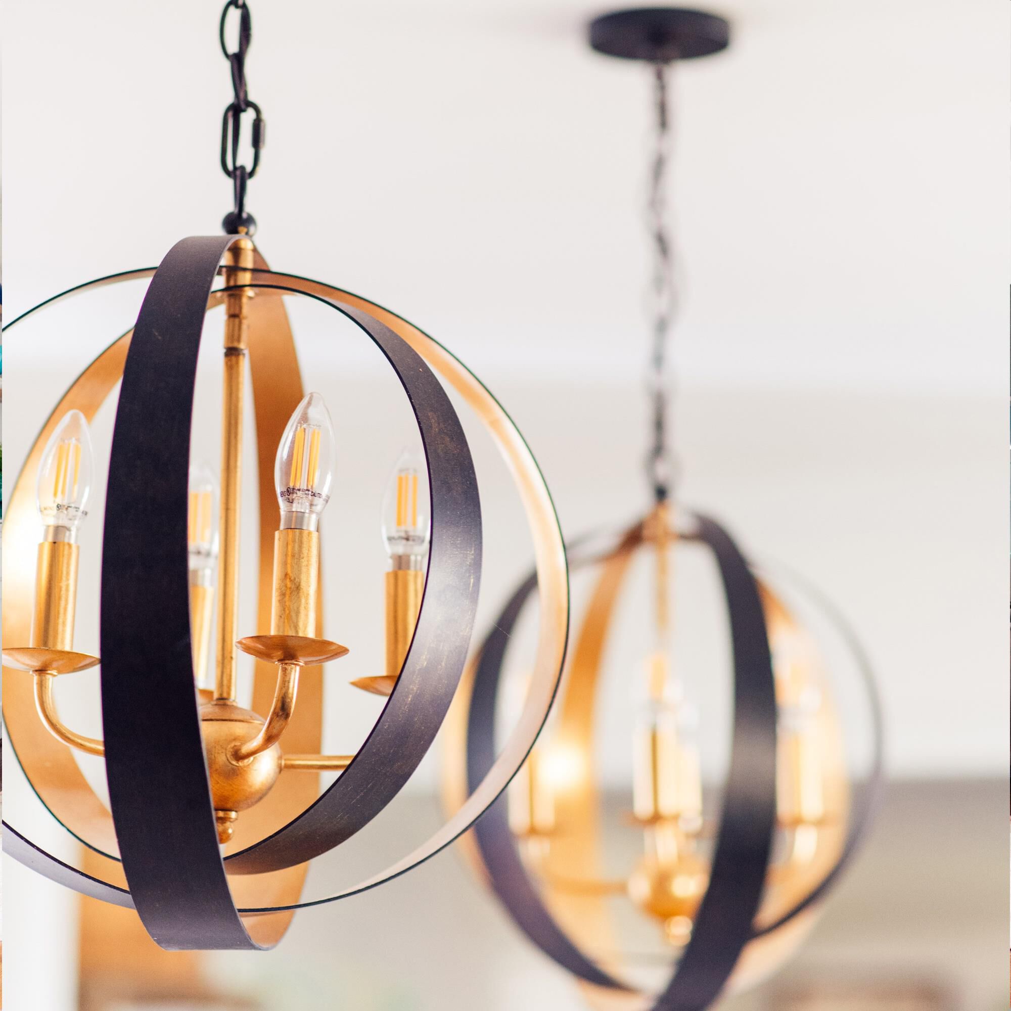 Luna 16 Inch 4 Light Mini Chandelier by Crystorama