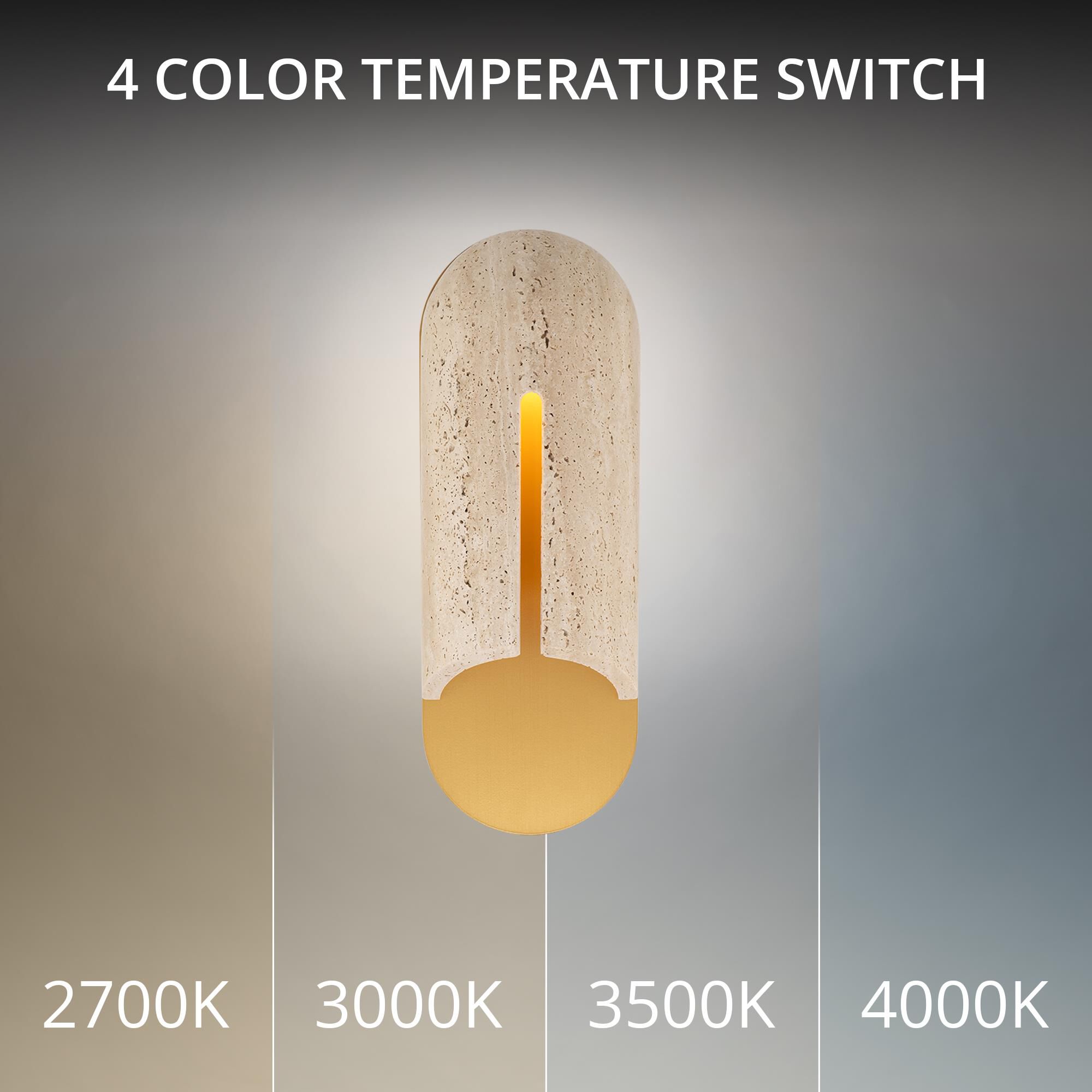 Shown in Beige Travertine and Aged Brass finish