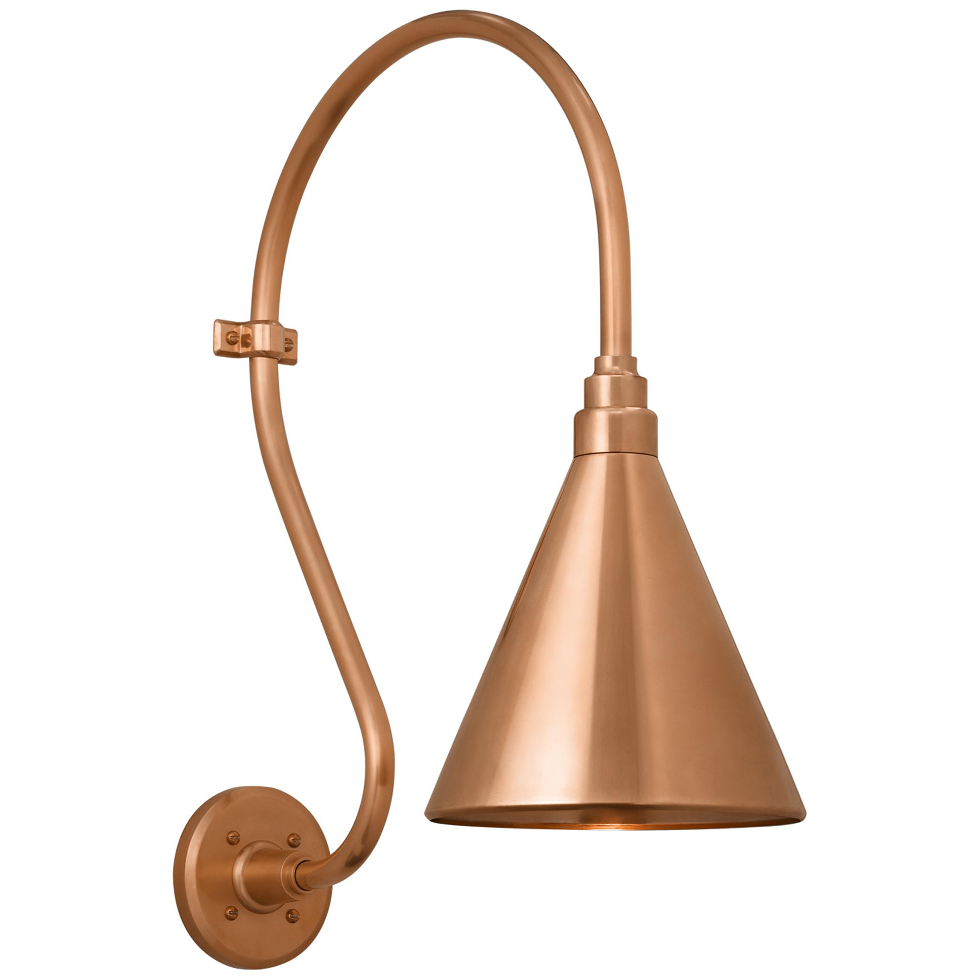 Shown in Soft Copper finish and Copper shade