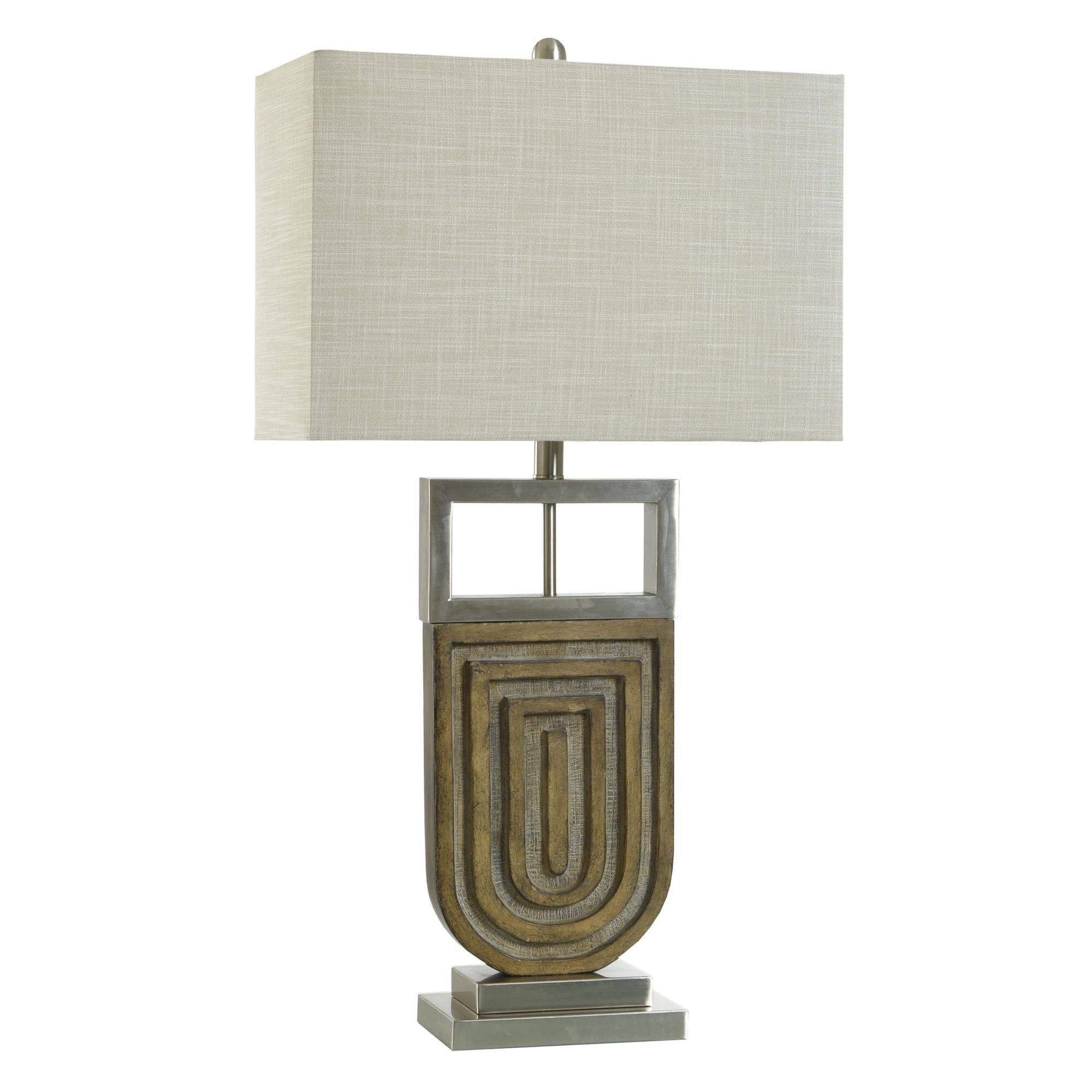 Oak Silver 33 Inch Table Lamp by Stylecraft