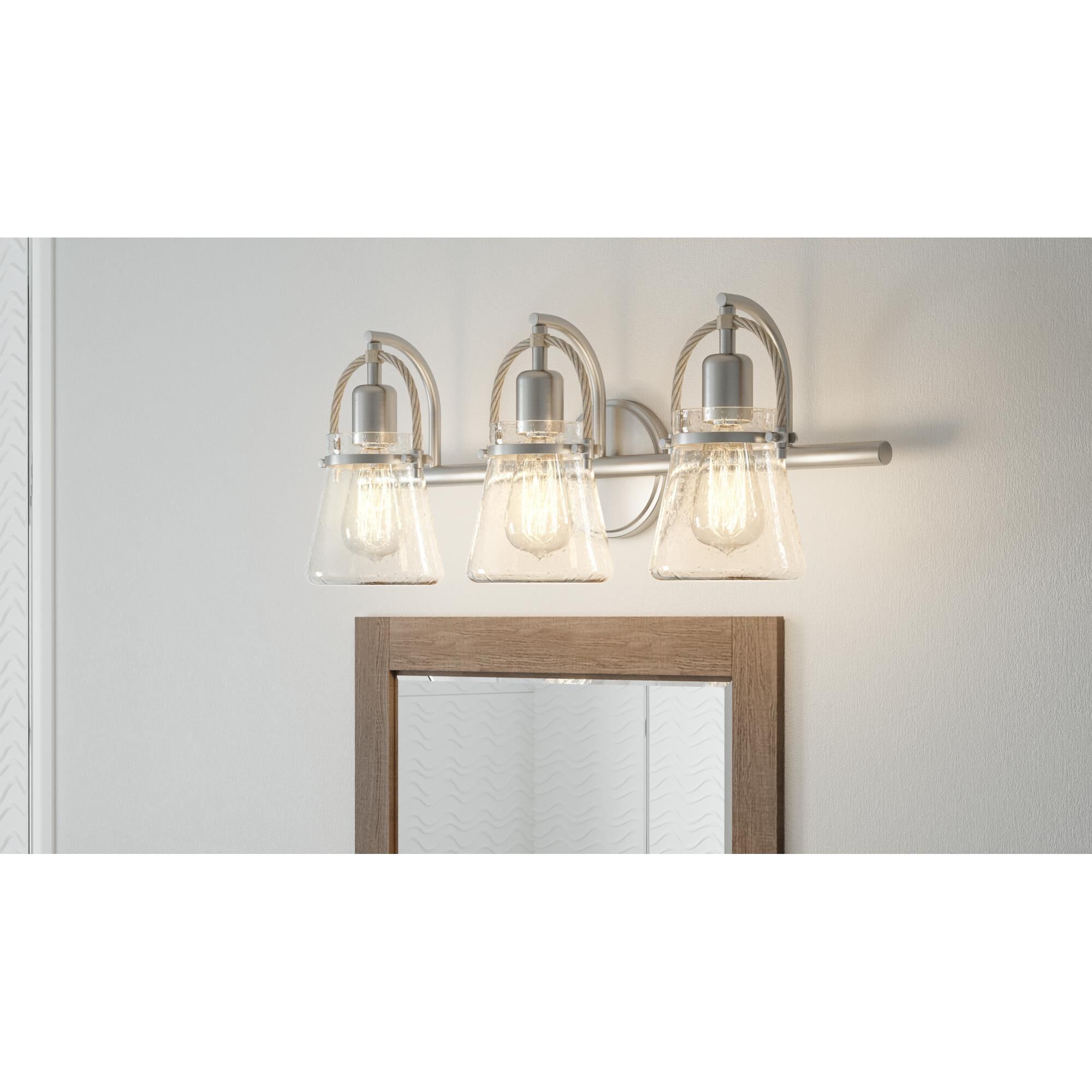 Stafford 24 Inch 3 Light Bath Vanity Light by Quoizel - Clearance