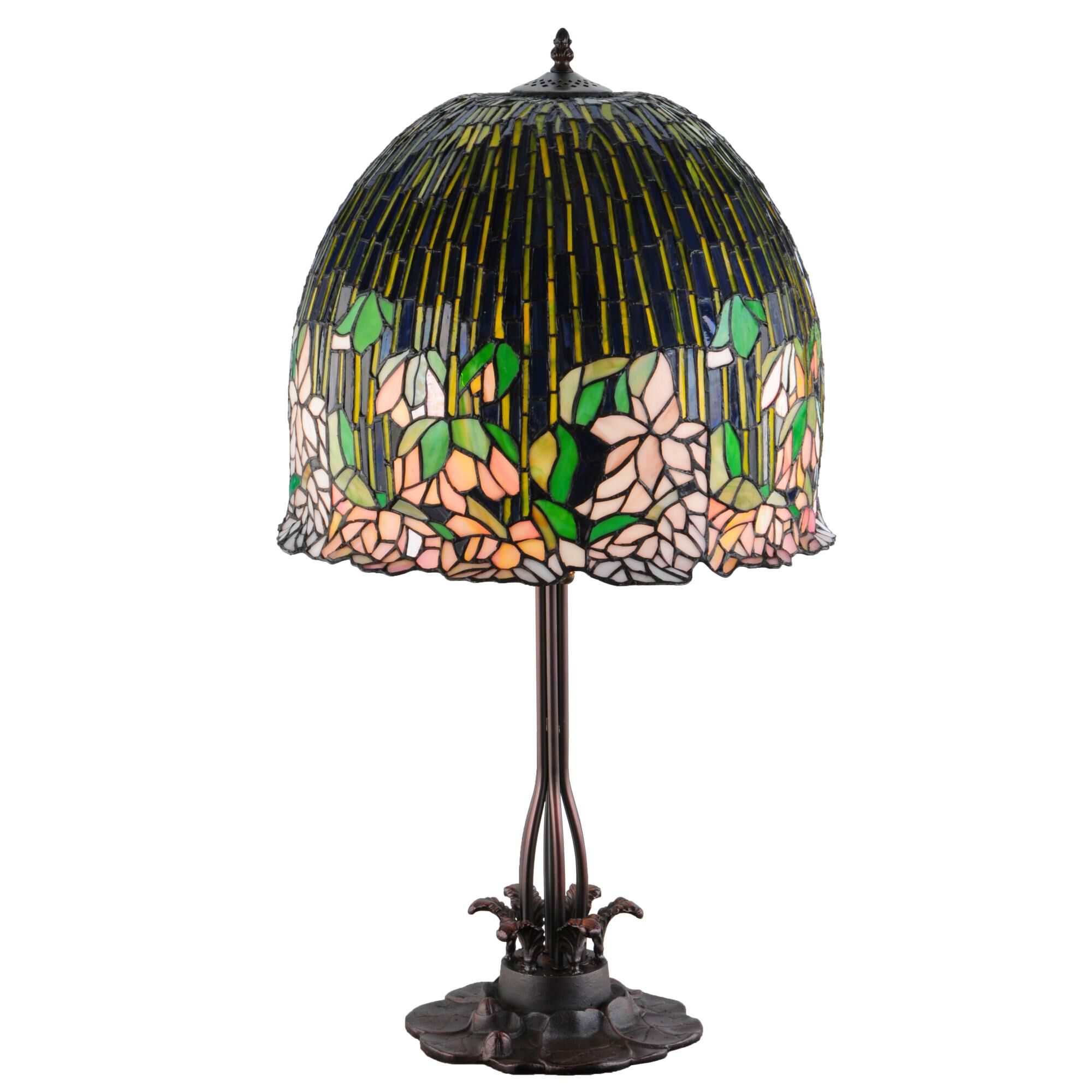 Tiffany Flowering Lotus 32 Inch Table Lamp by Meyda Lighting
