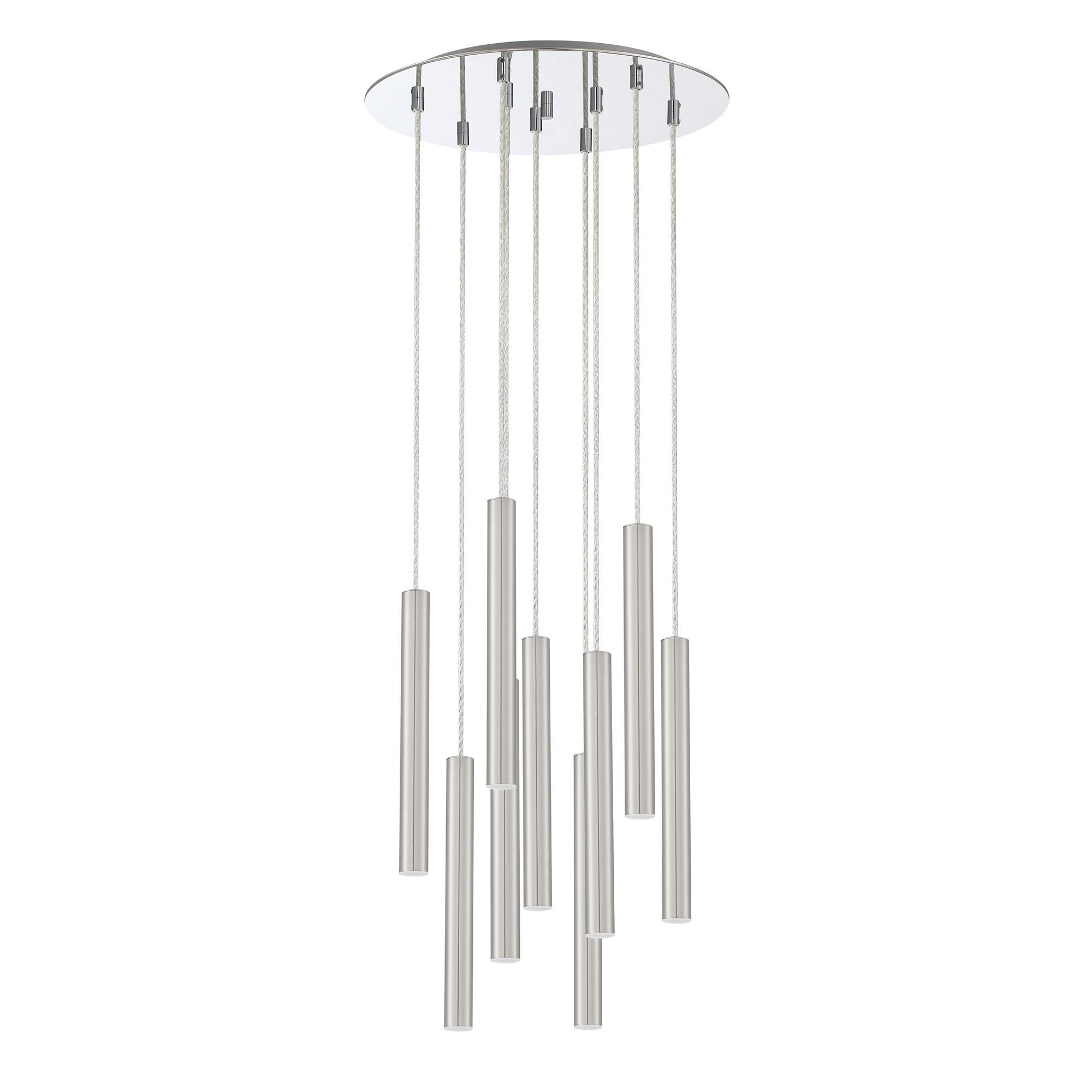 Shown in Chrome finish and Steel glass and Steel shade