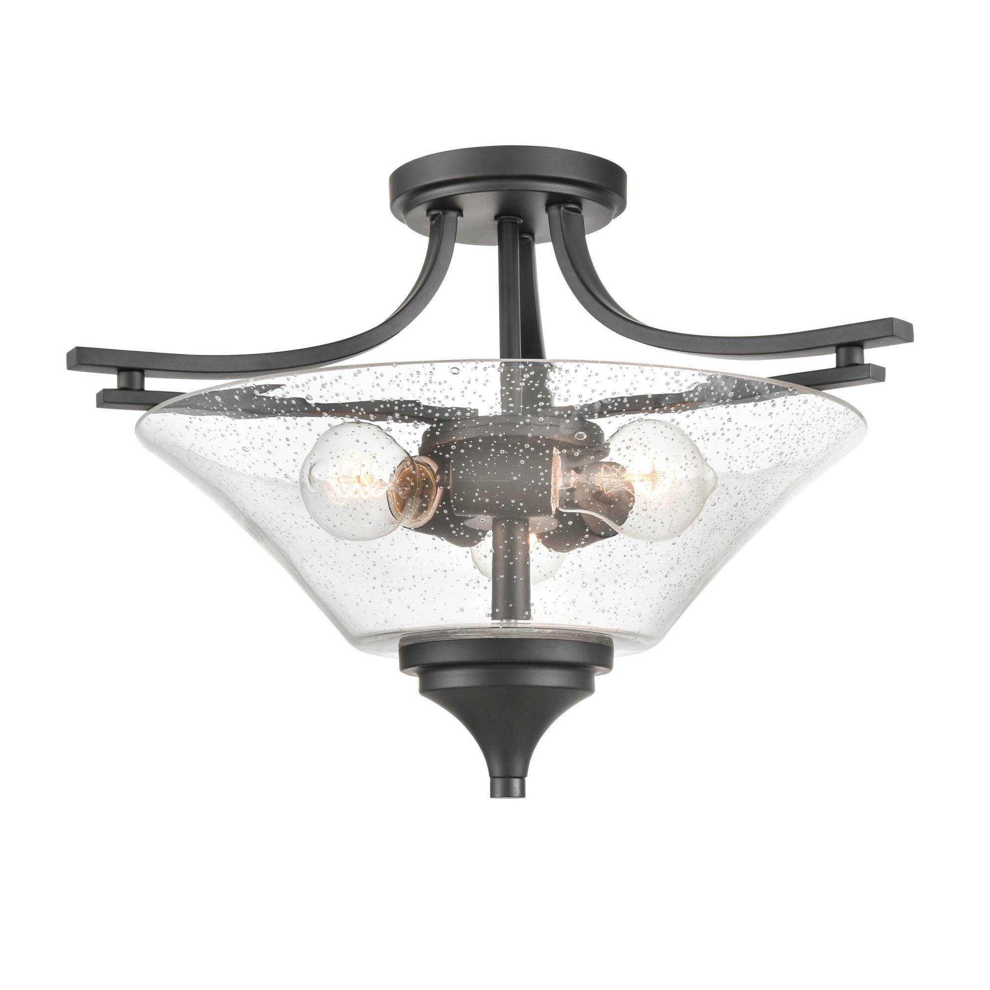 Natalie 19 Inch 3 Light Semi Flush Mount by Millennium Lighting