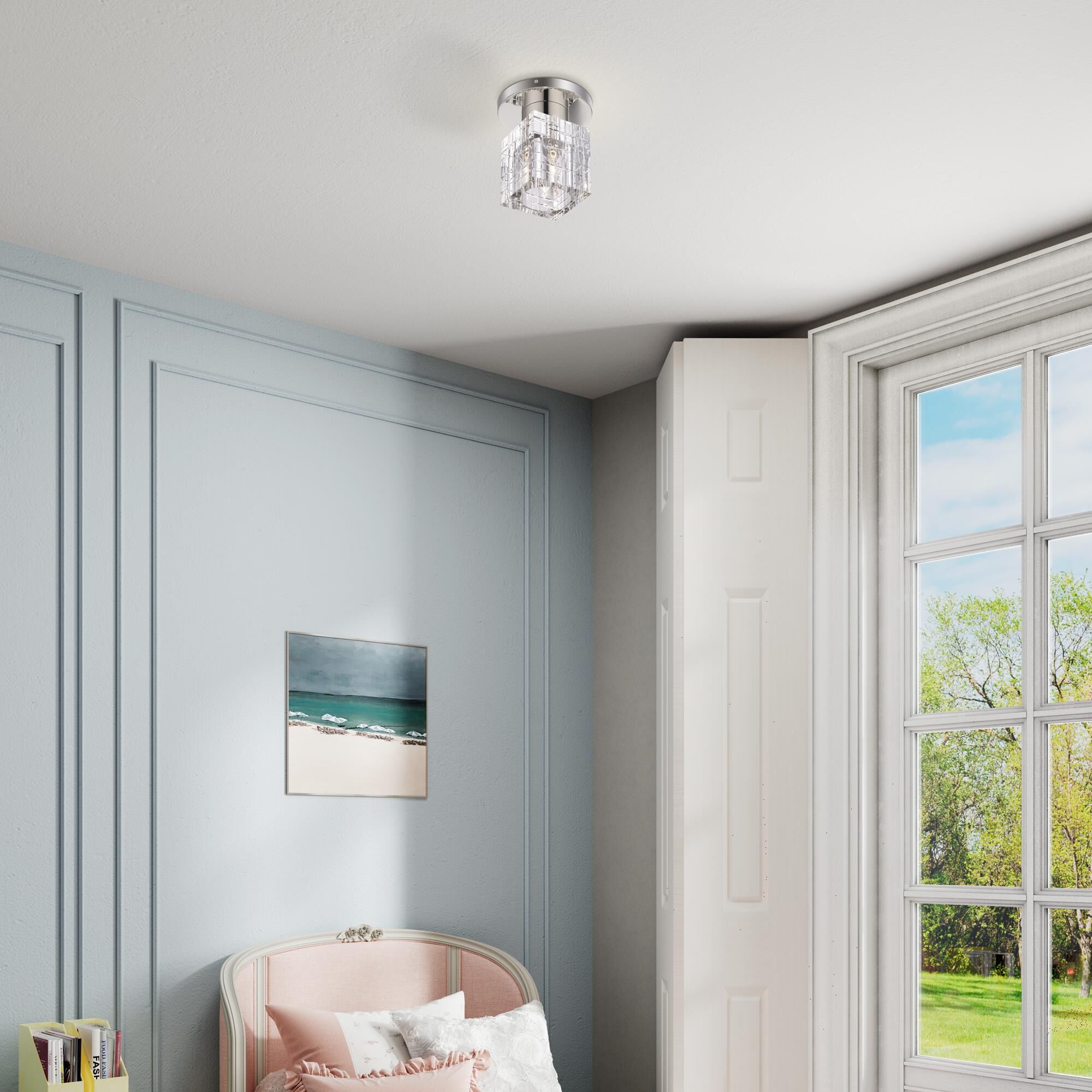 Rotterdam 1 Light Semi Flush Mount by Livex Lighting