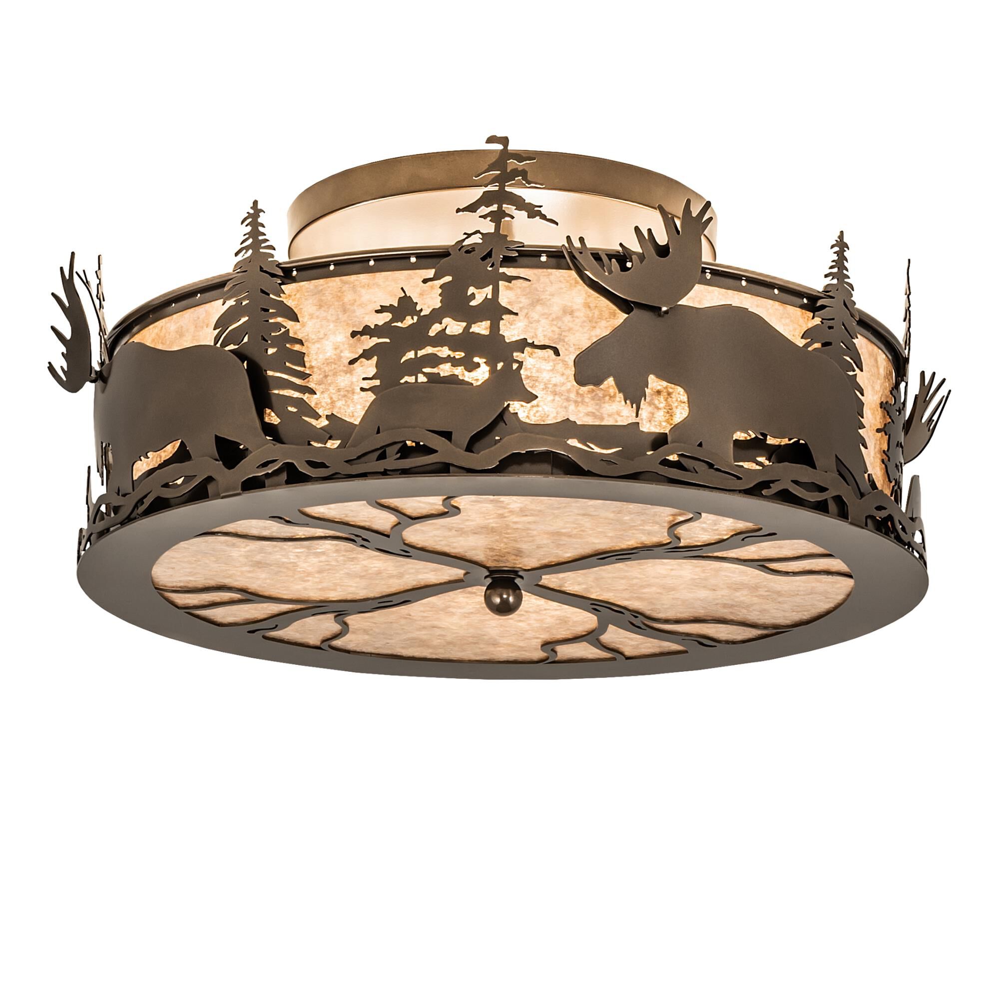 Moose & Fox 24 Inch 4 Light Flush Mount by Meyda Lighting