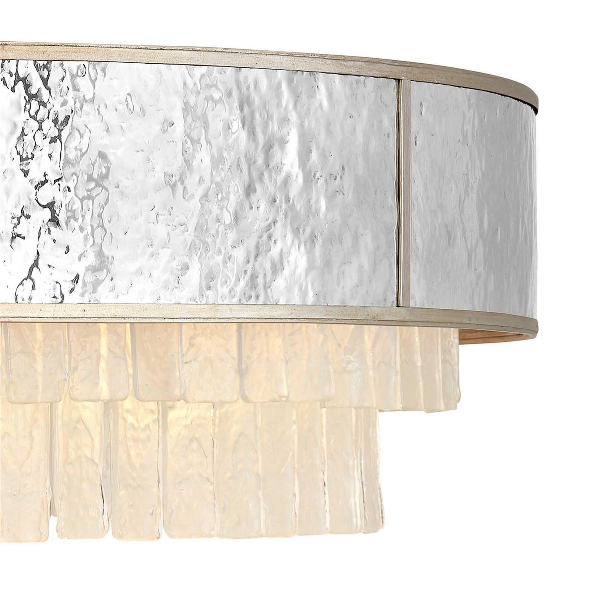 Shown in Champagne Gold finish and Hammered Stainless Steel shade