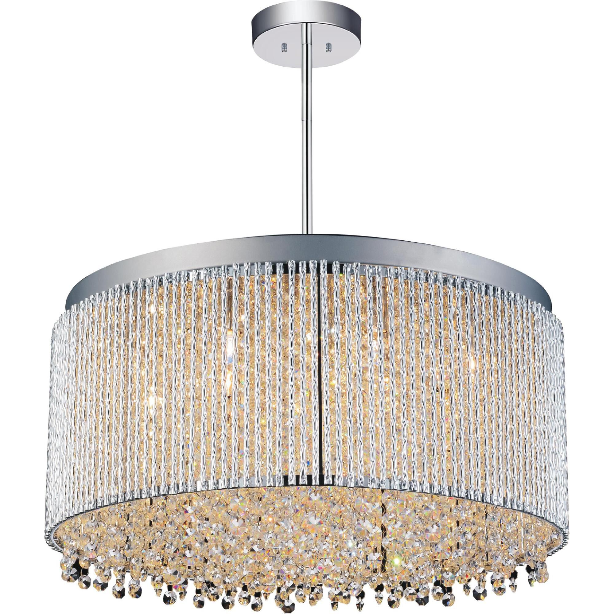 Claire 20 Inch 12 Light Mini Chandelier by CWI Lighting