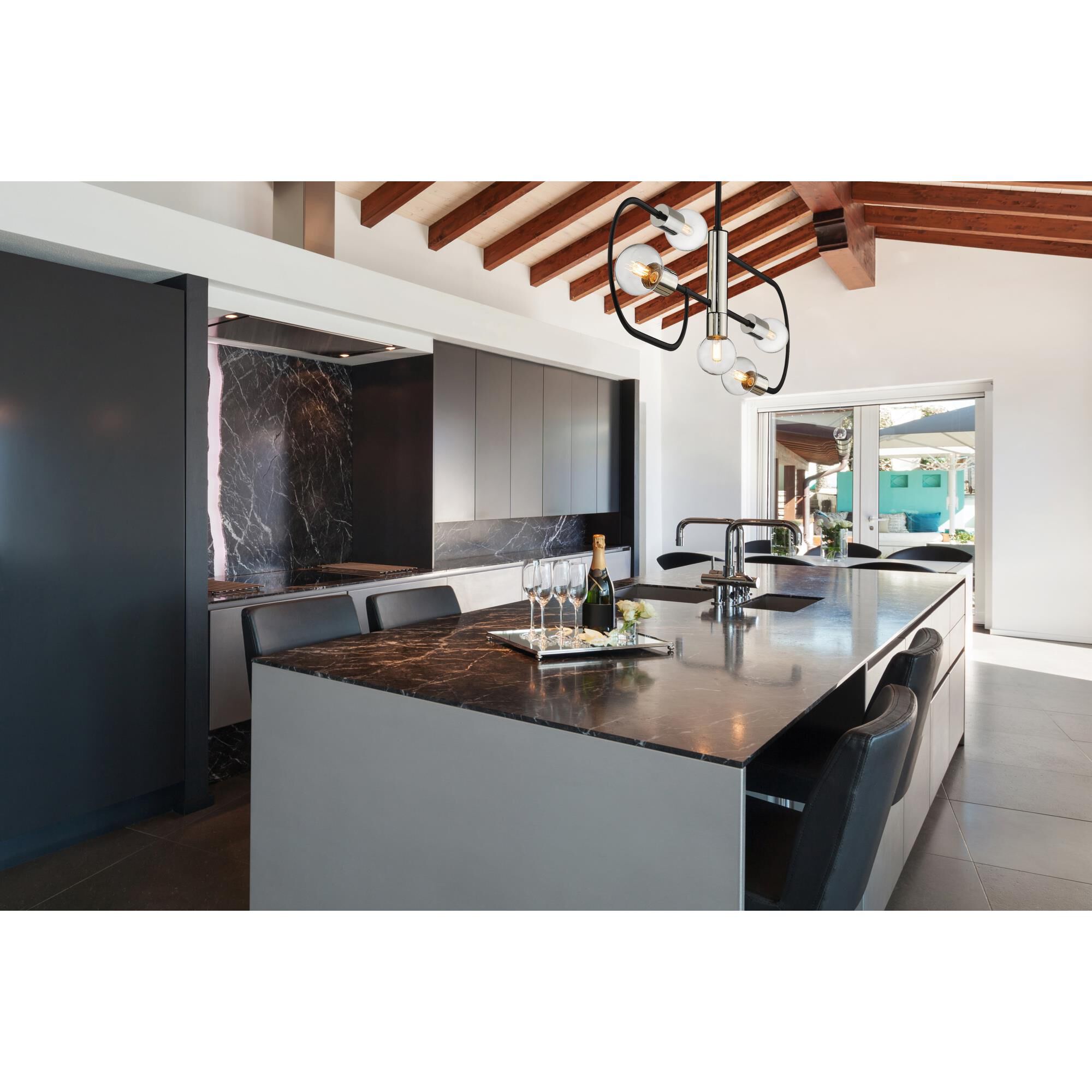 Neutra 44 Inch 5 Light Linear Suspension Light by Z-Lite