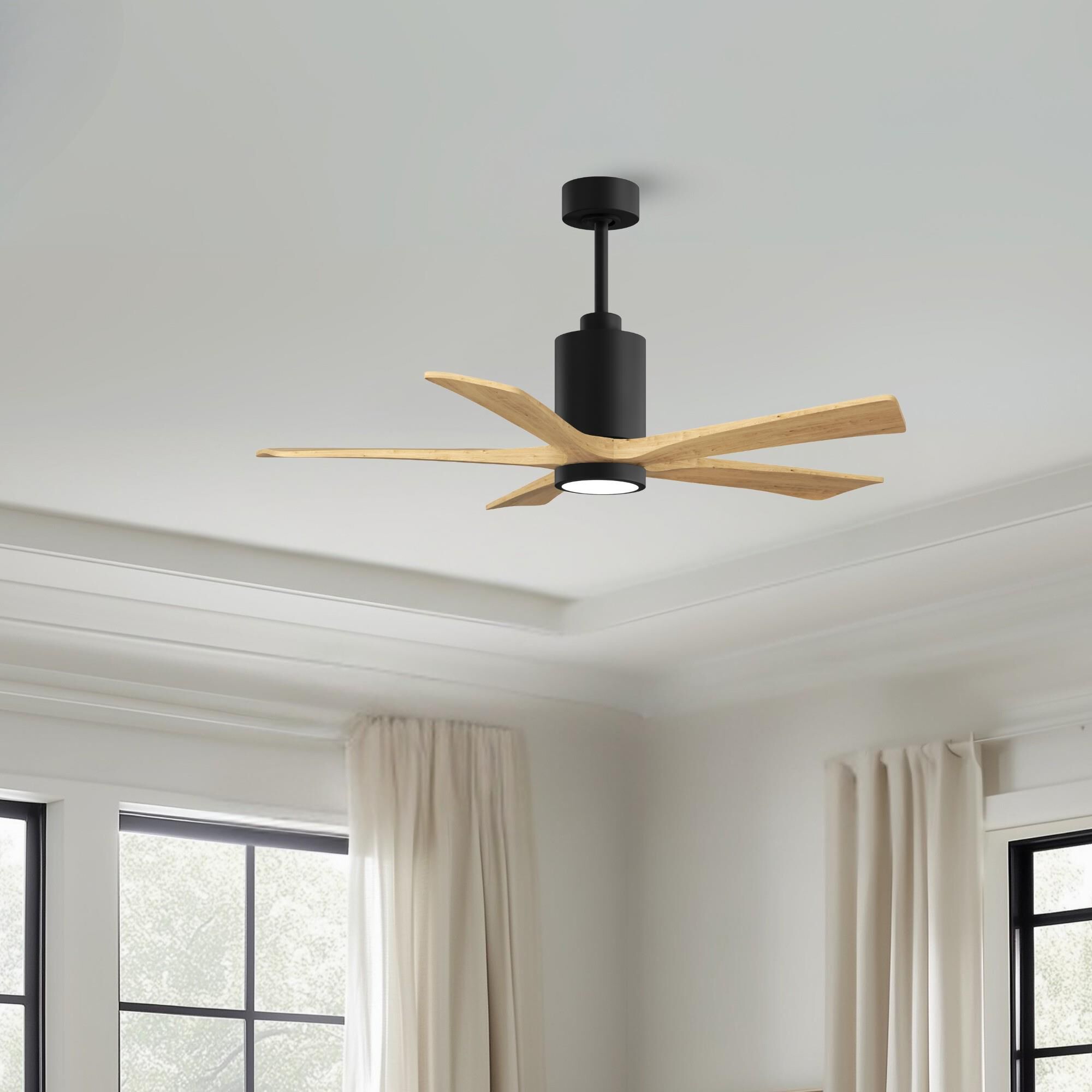 Patricia 52 Inch Ceiling Fan with Light Kit by Matthews Fan Company