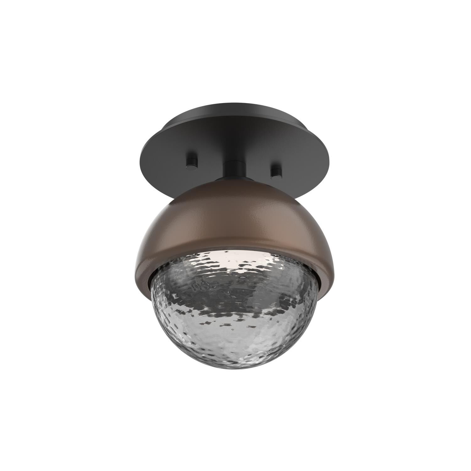 Shown in Matte Black finish and Smoke glass and Burnished Bronze accent