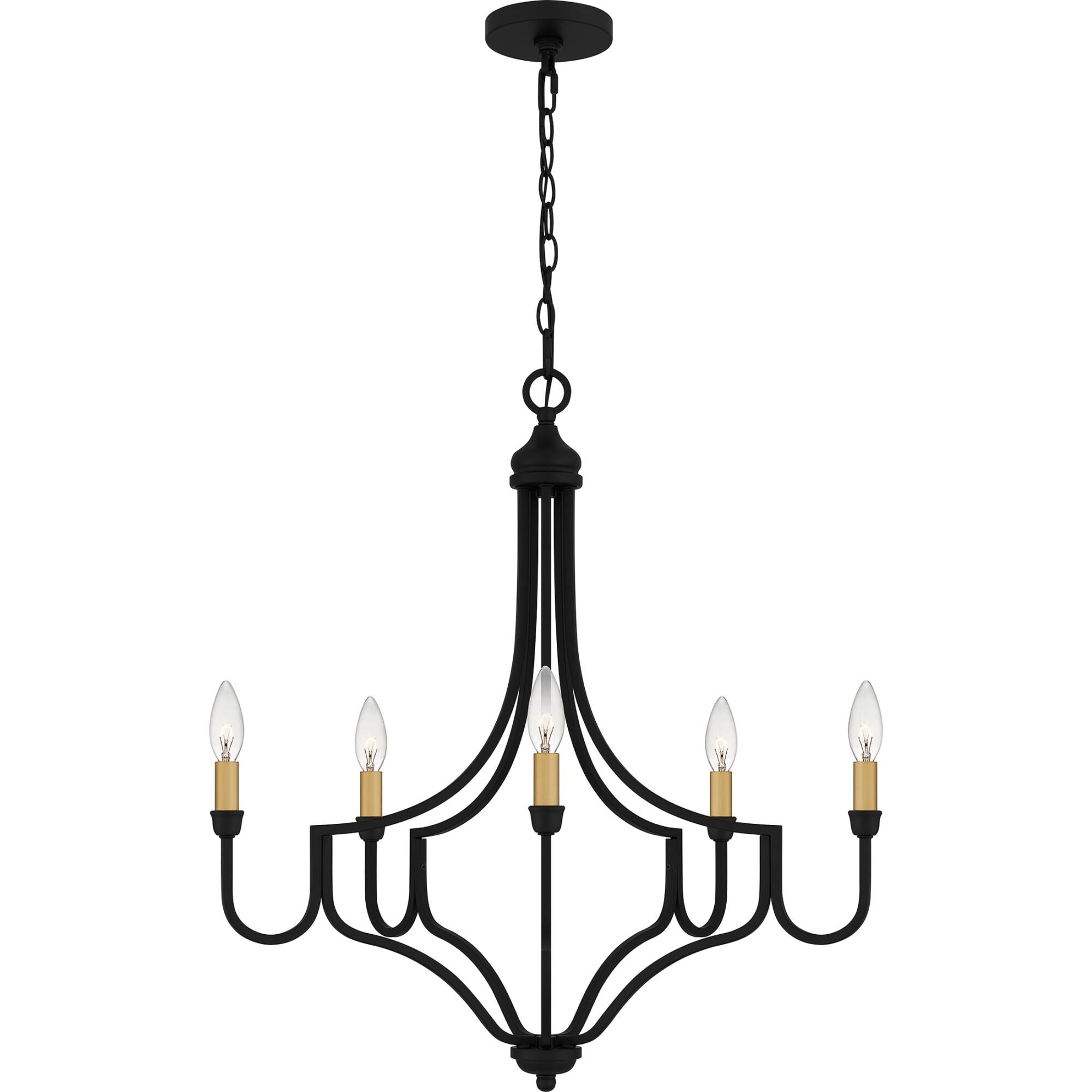 Mabel 26 Inch 5 Light Chandelier by Quoizel