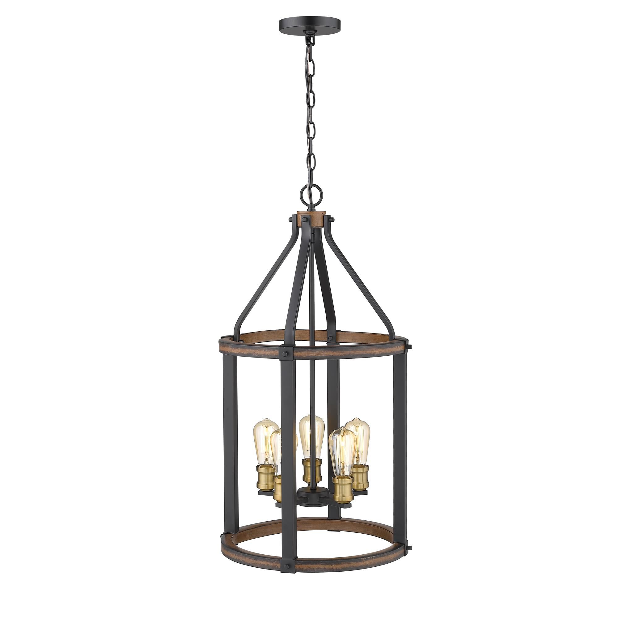 Shown in Rustic Mahogany finish and --- glass and --- shade