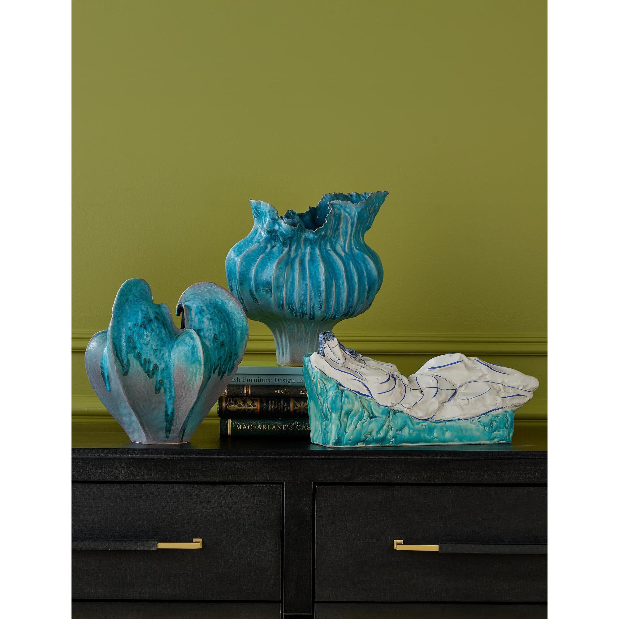 Shown in Blue and Dark Gray finish