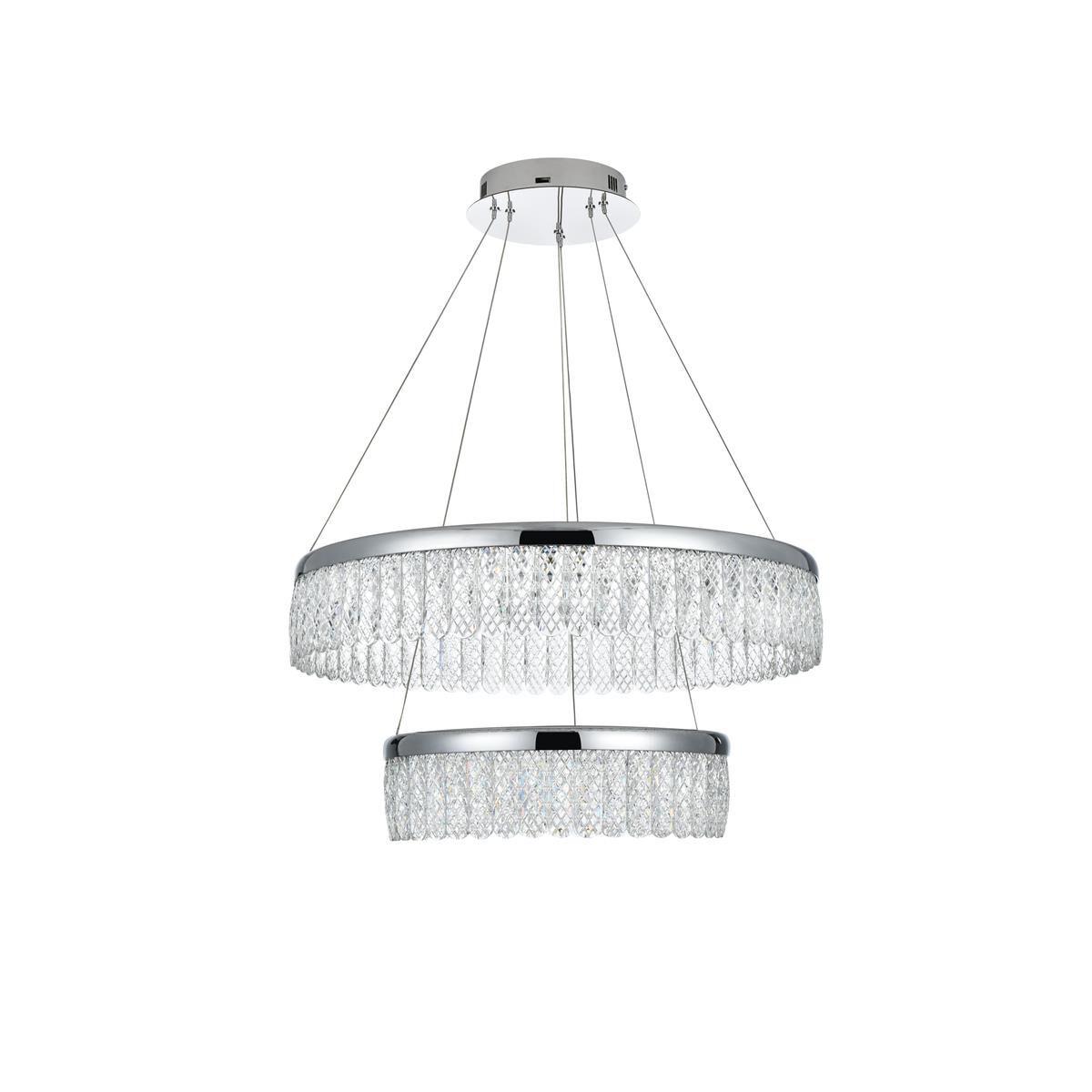 Rune 24 Inch Chandelier by Elegant Lighting