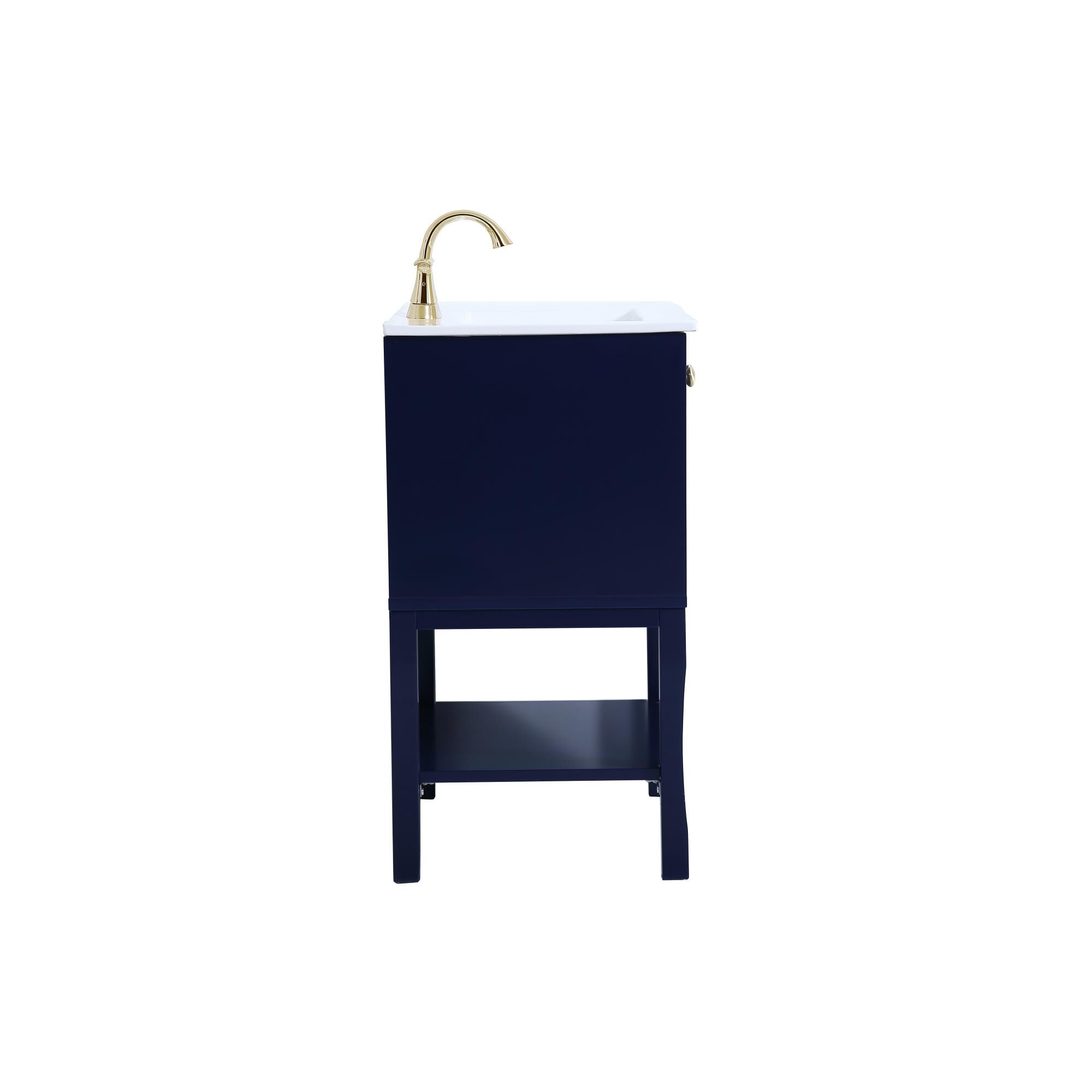 Shown in Blue And Gold With White finish