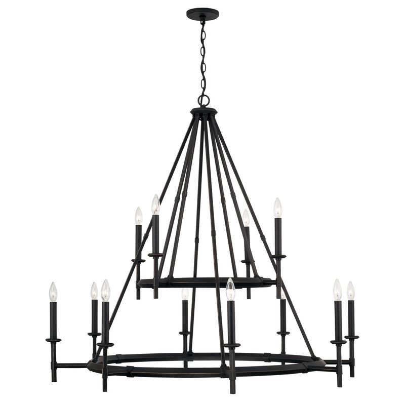 Ogden 48 Inch 12 Light Chandelier by Capital Lighting Fixture Company