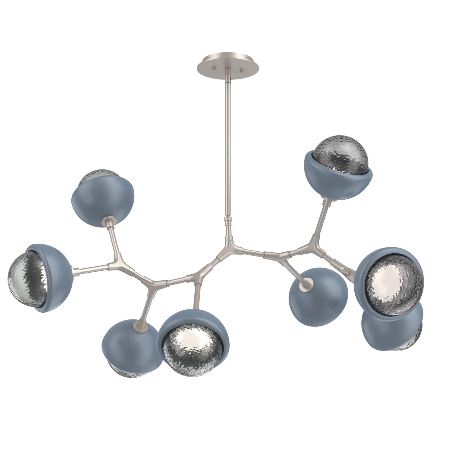Levi Wilson Cabochon 38 Inch Linear Suspension Light by Hammerton Studio