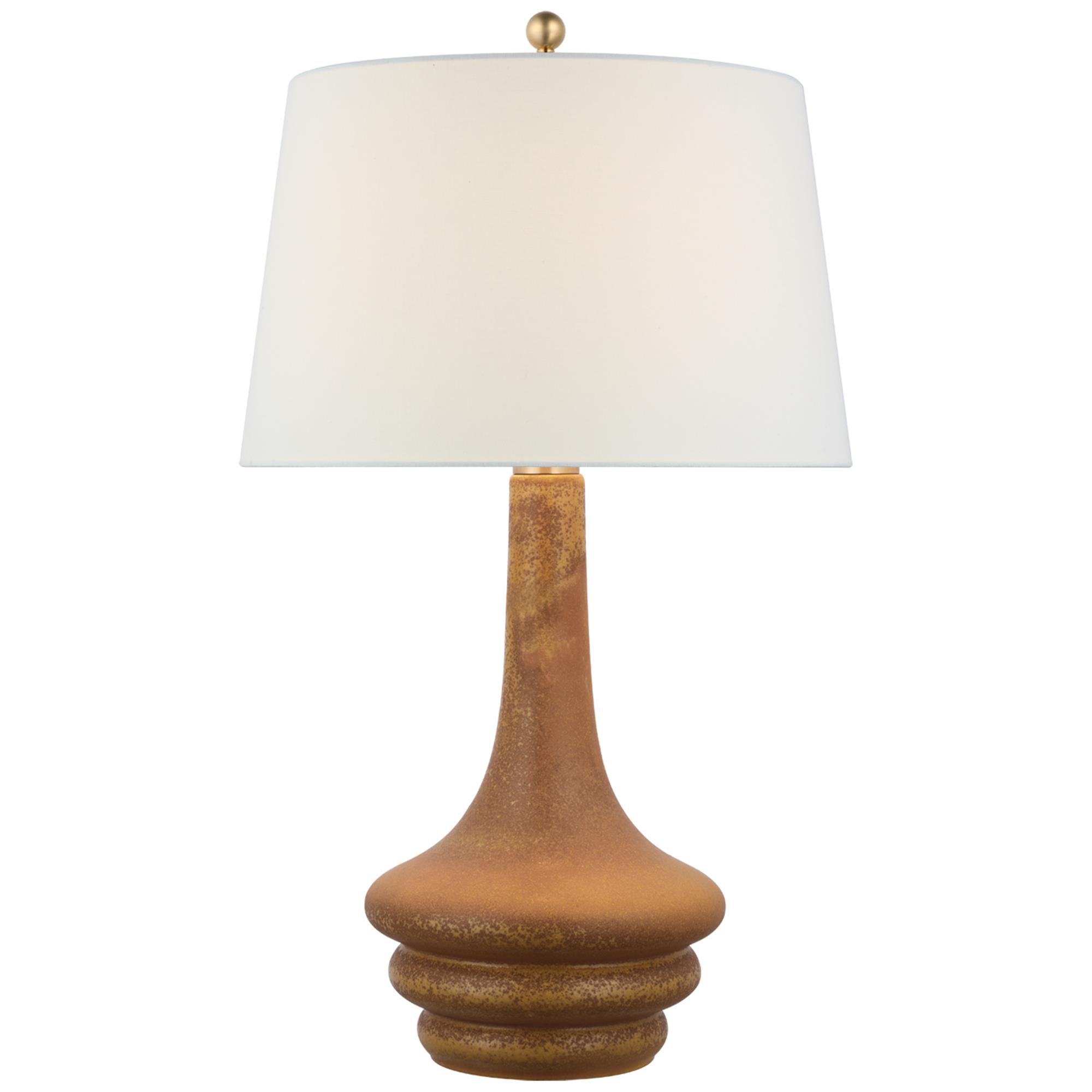 Shown in Yellow Oxide finish and Linen shade