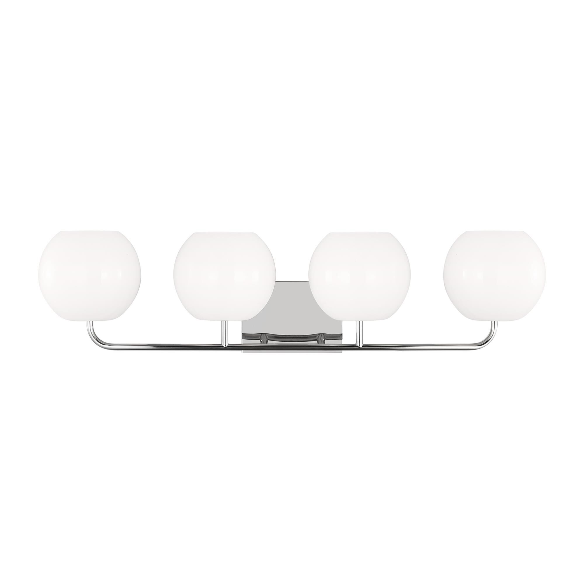 Shown in Chrome finish and Opal Glass s shade