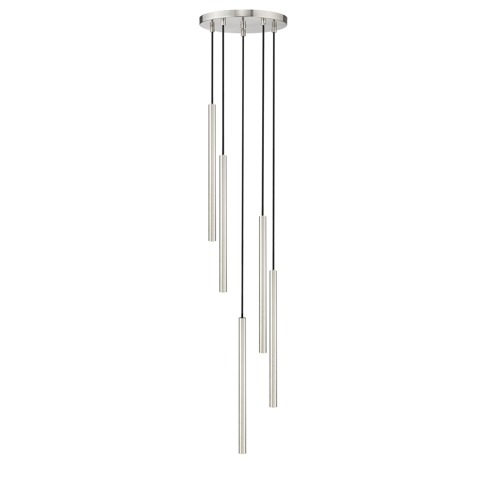 Shown in Brushed Nickel finish and Brushed Nickel glass and Brushed Nickel shade