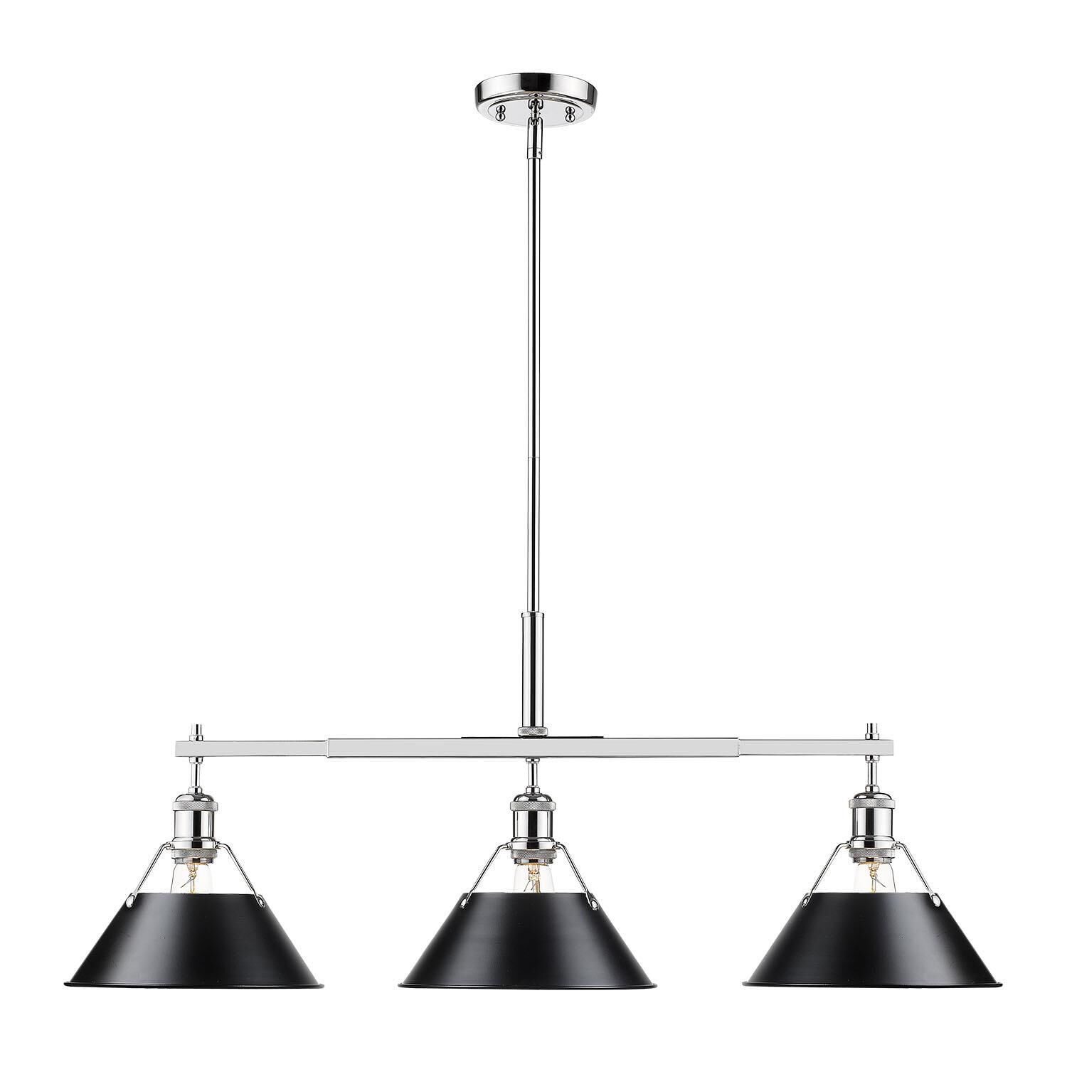 Orwell 36 Inch Linear Suspension Light by Golden Lighting