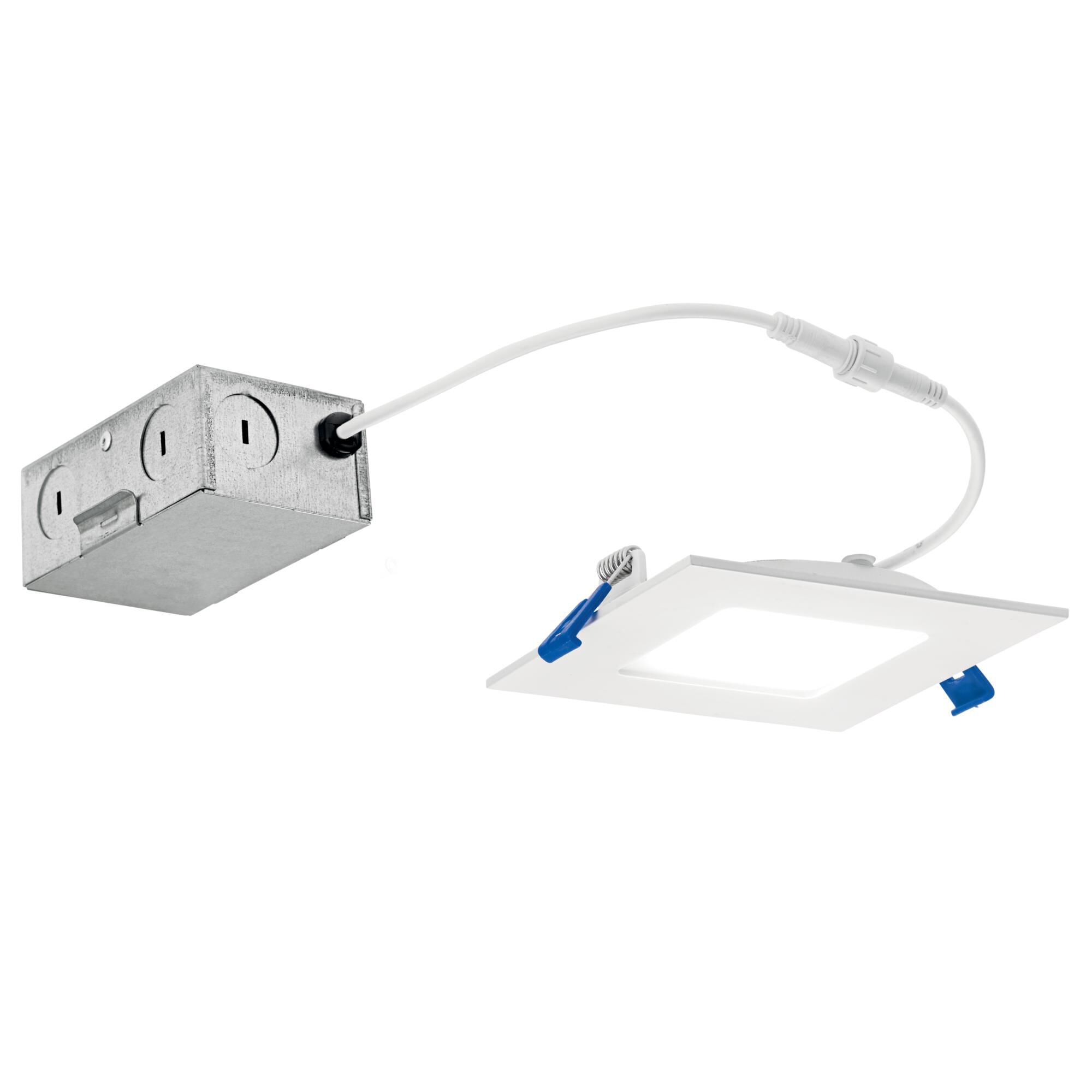 Direct To Ceiling Slim 4 Inch Outdoor Rated 1 Light Dimmable 9 Watt Recessed Single Spot Downlights LED by Kichler Lighting