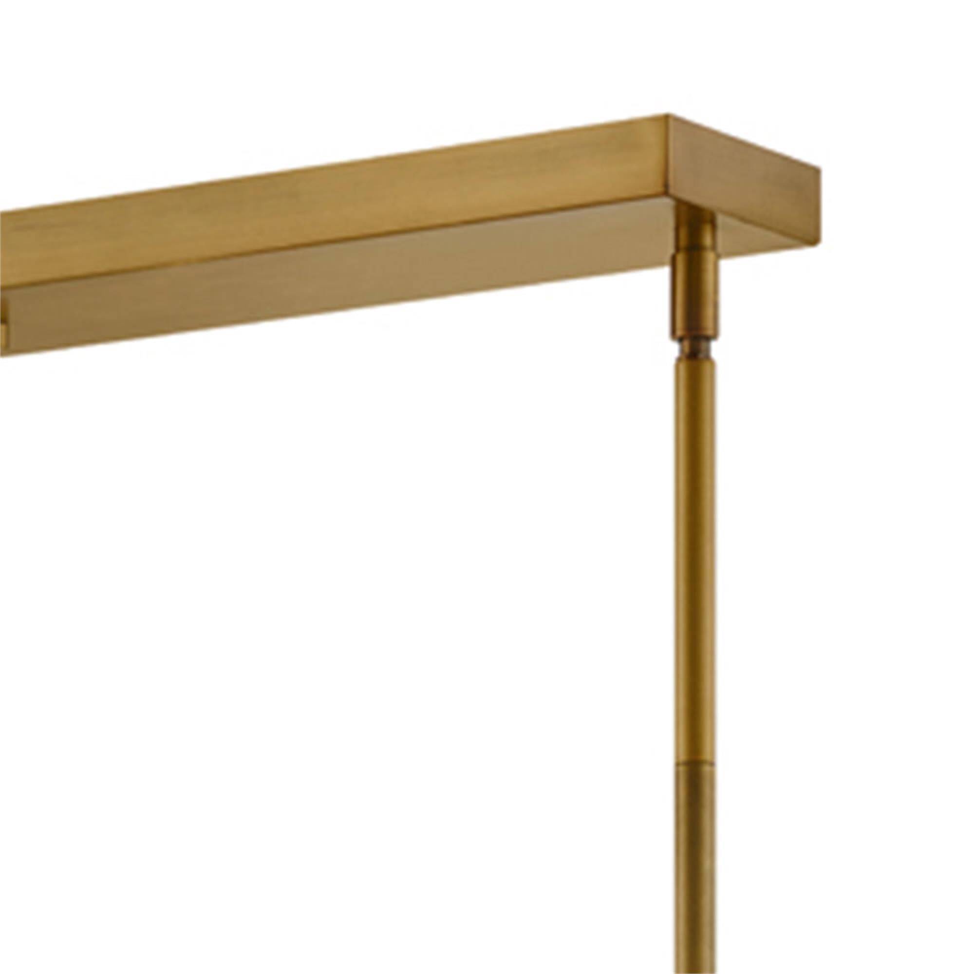 Shown in Heritage Brass finish and Clear Crystal glass