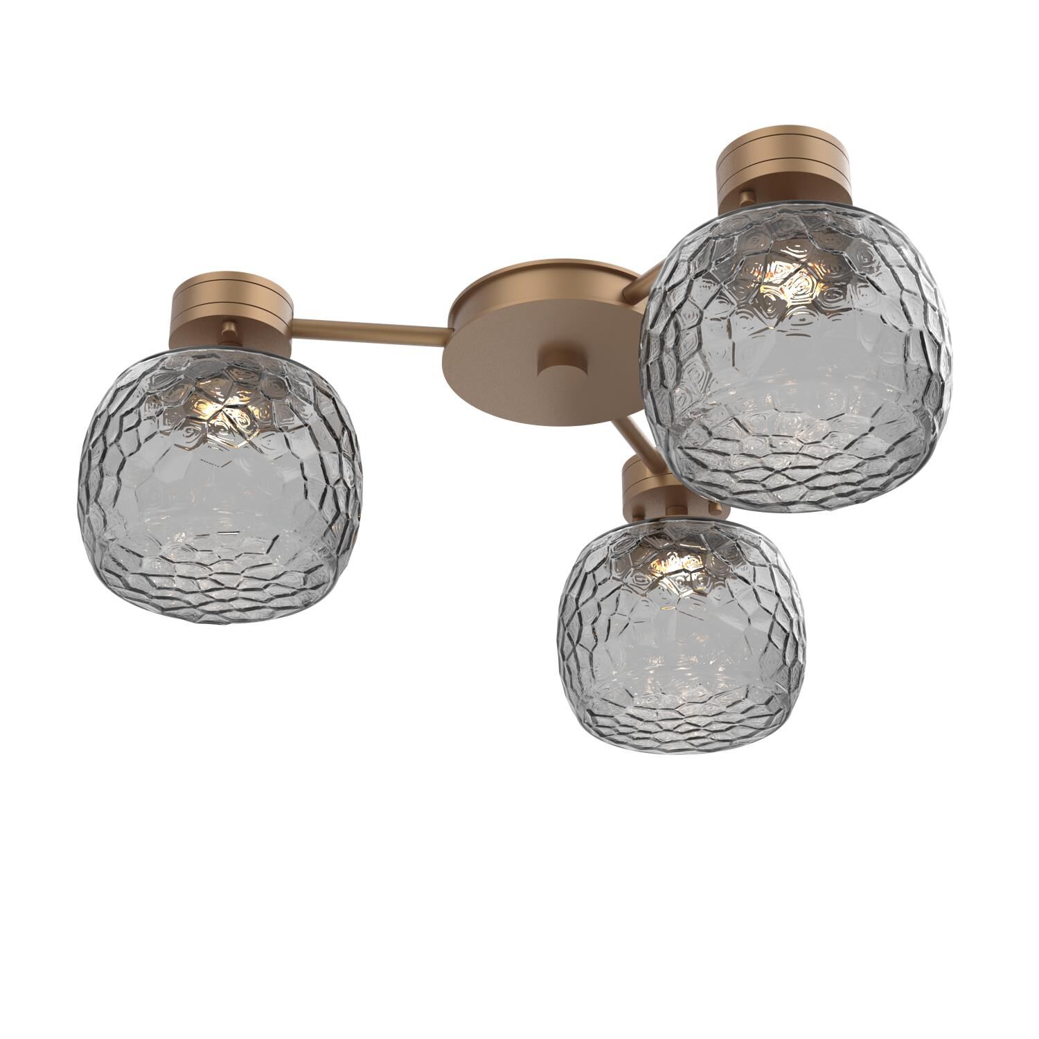 Shown in Novel Brass finish and Smoke glass