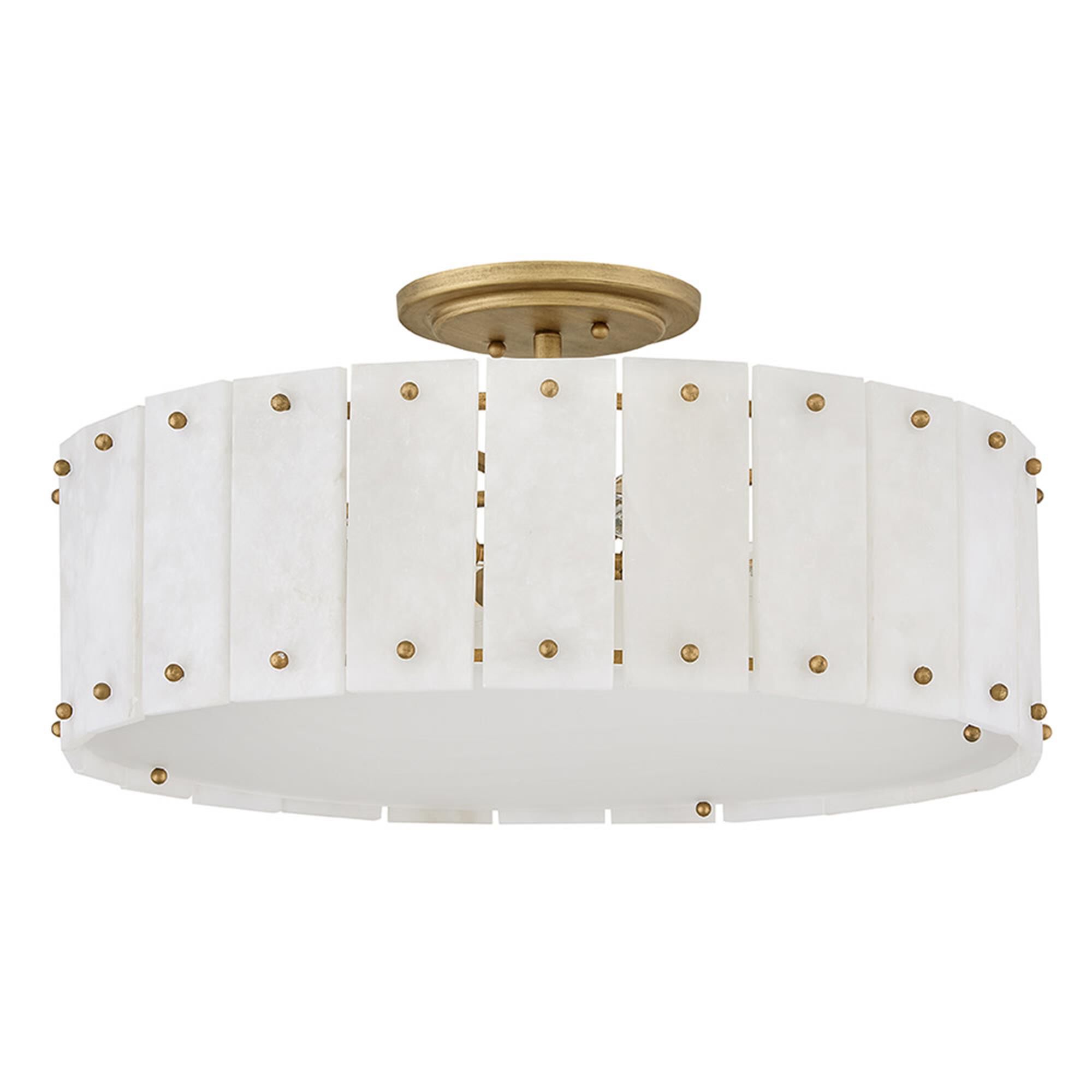 Simone 21 Inch Semi Flush Mount,