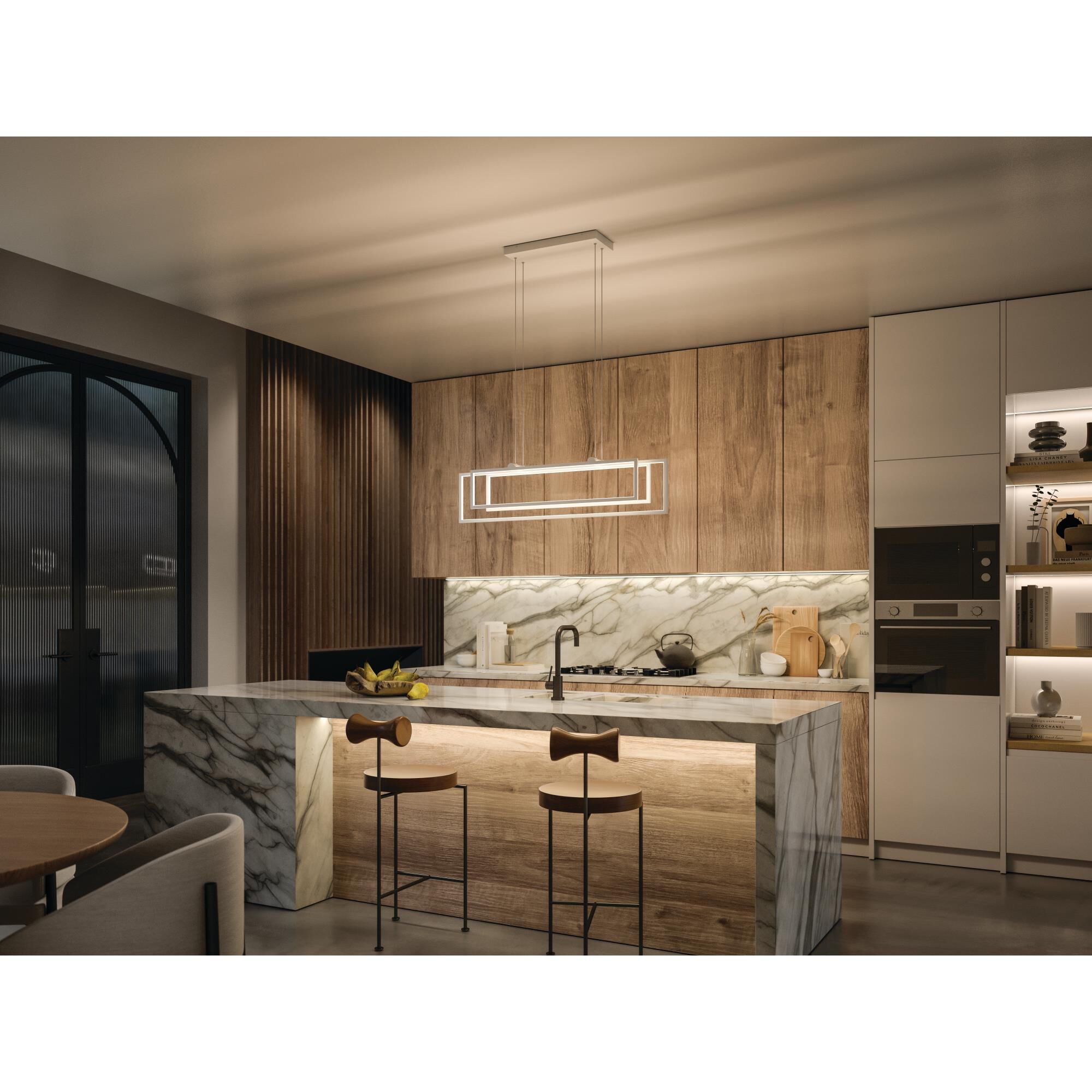 Jestin 38 Inch 3 Light LED Linear Suspension Light by Elan Lighting