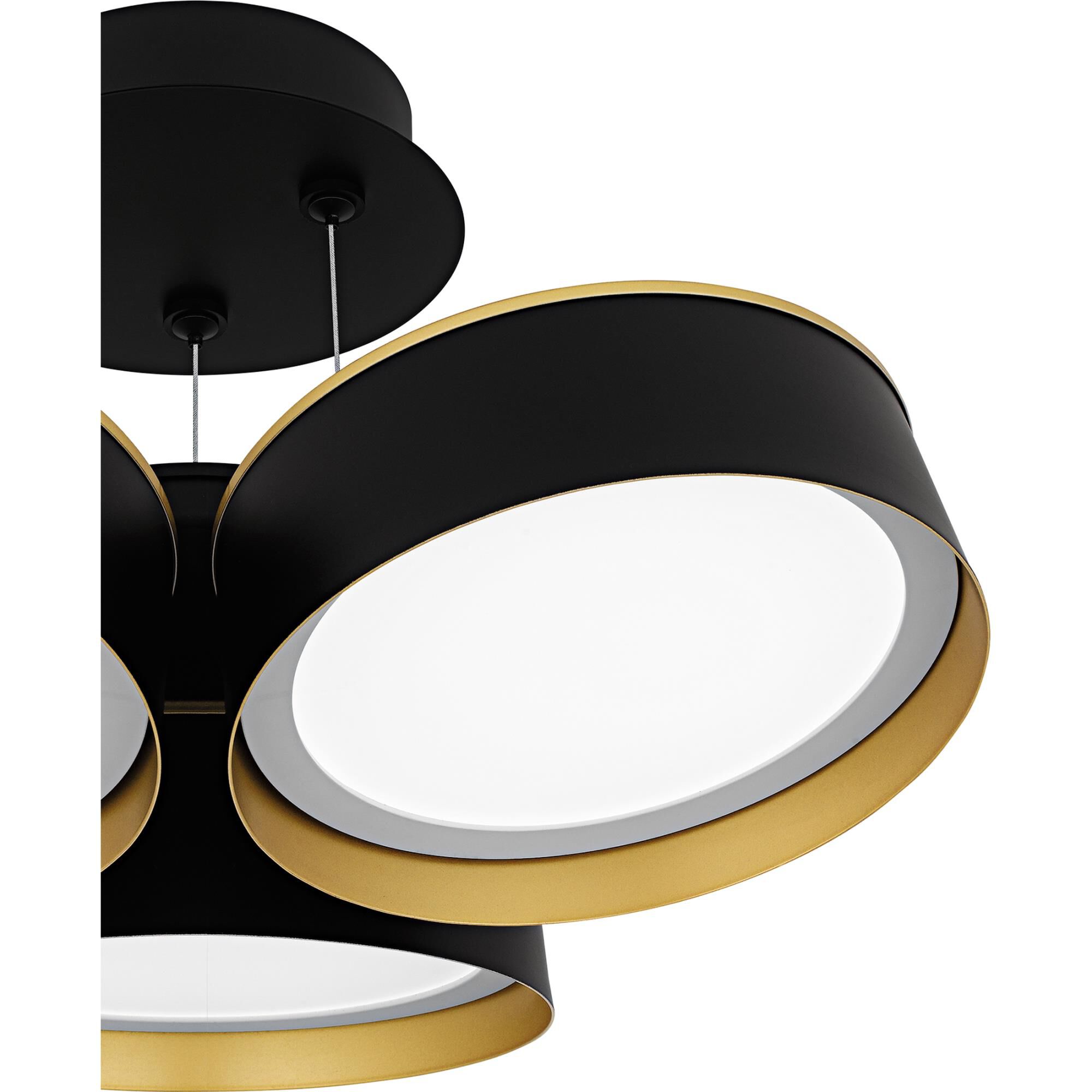 Byrnes 19 Inch Semi Flush Mount by Quoizel