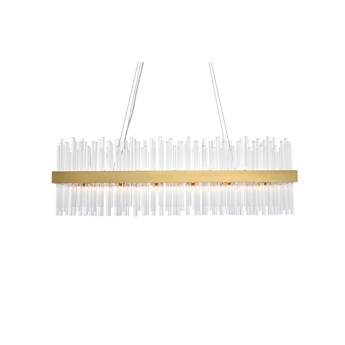 Shown in Satin Gold finish and Royal Cut Clear crystal