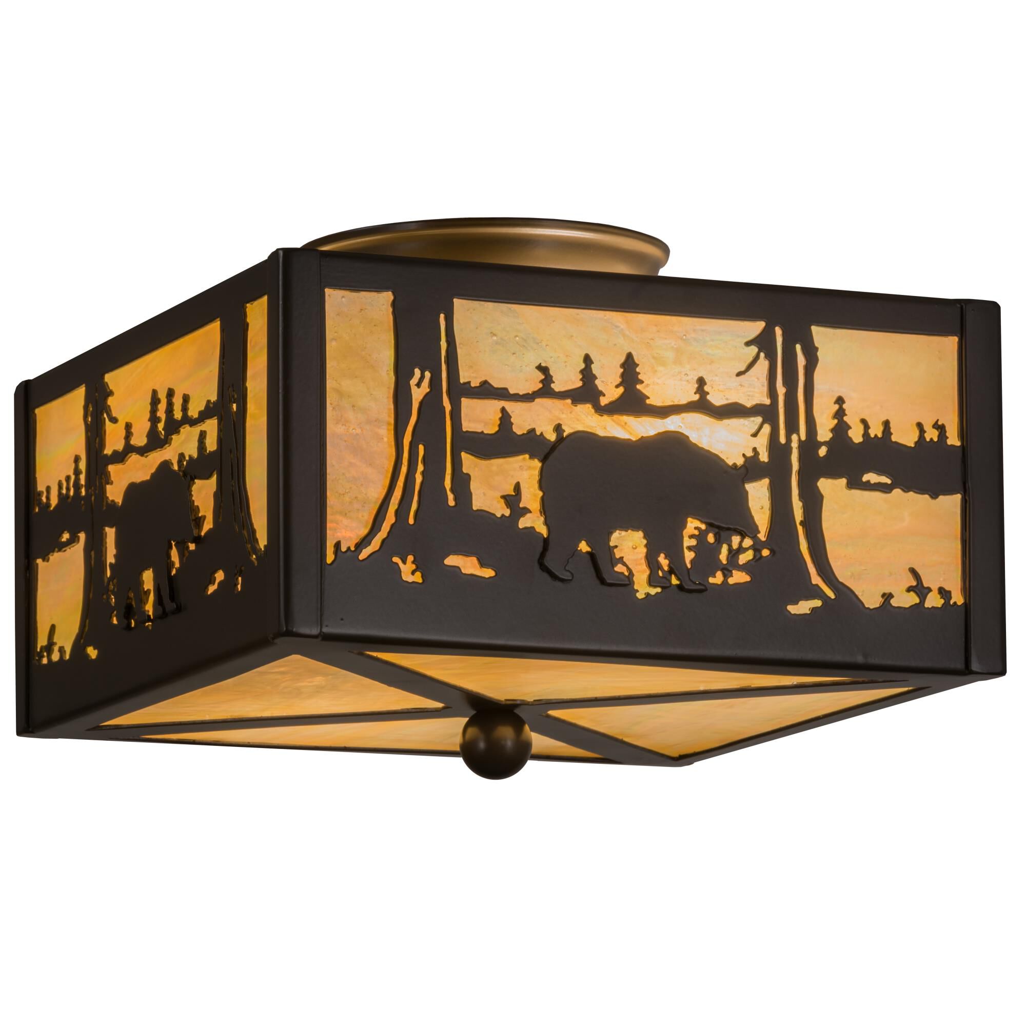 14 Inch 2 Light Flush Mount by Meyda Lighting