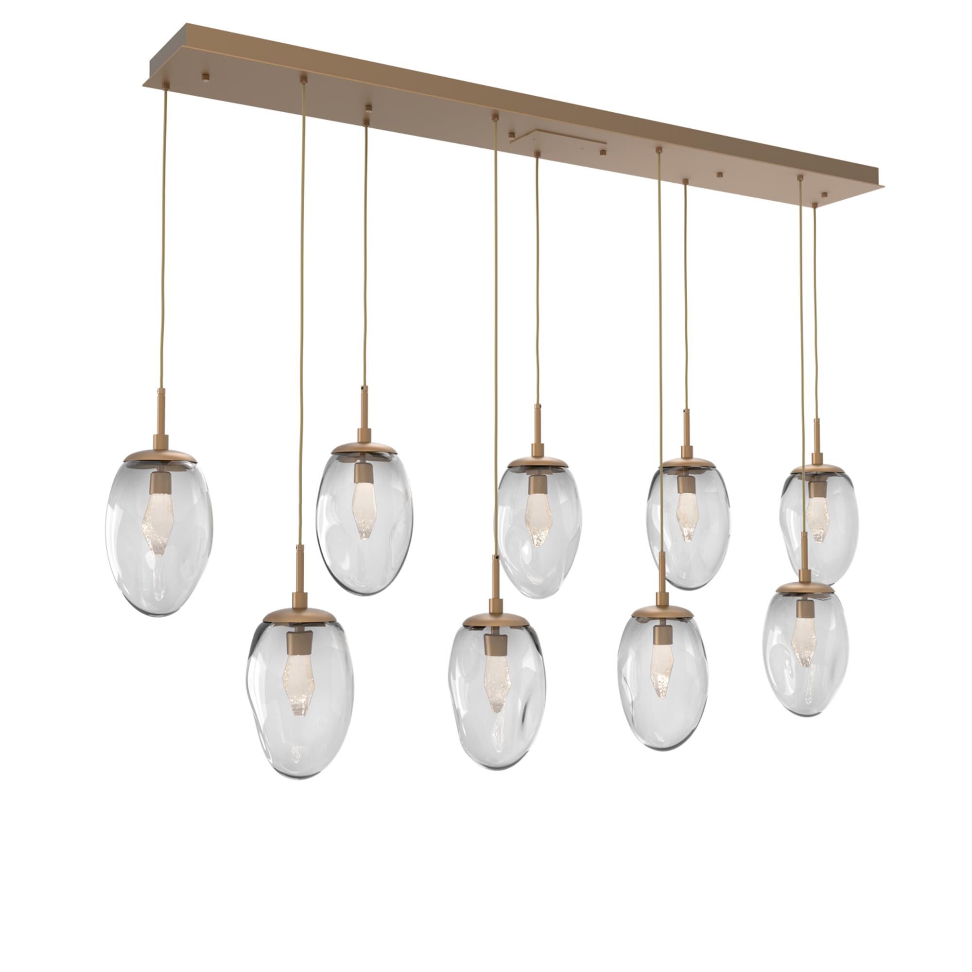 Levi Wilson Nebula 70 Inch 9 Light LED Linear Suspension Light by Hammerton Studio
