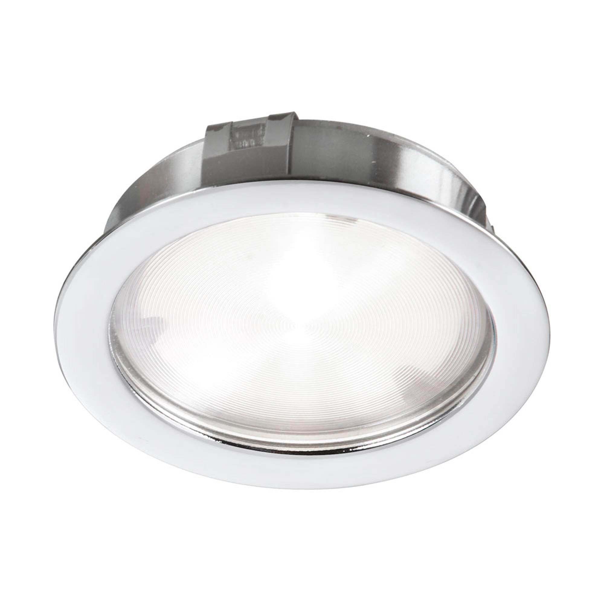 Shown in White finish and Frosted glass