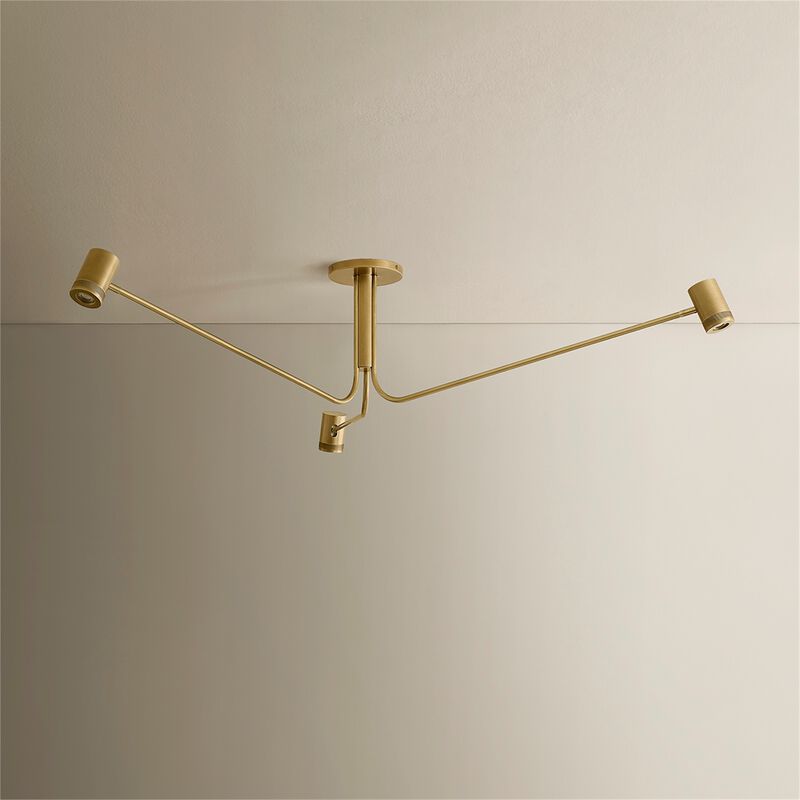Vertex 53 Inch Semi Flush Mount by Sonneman