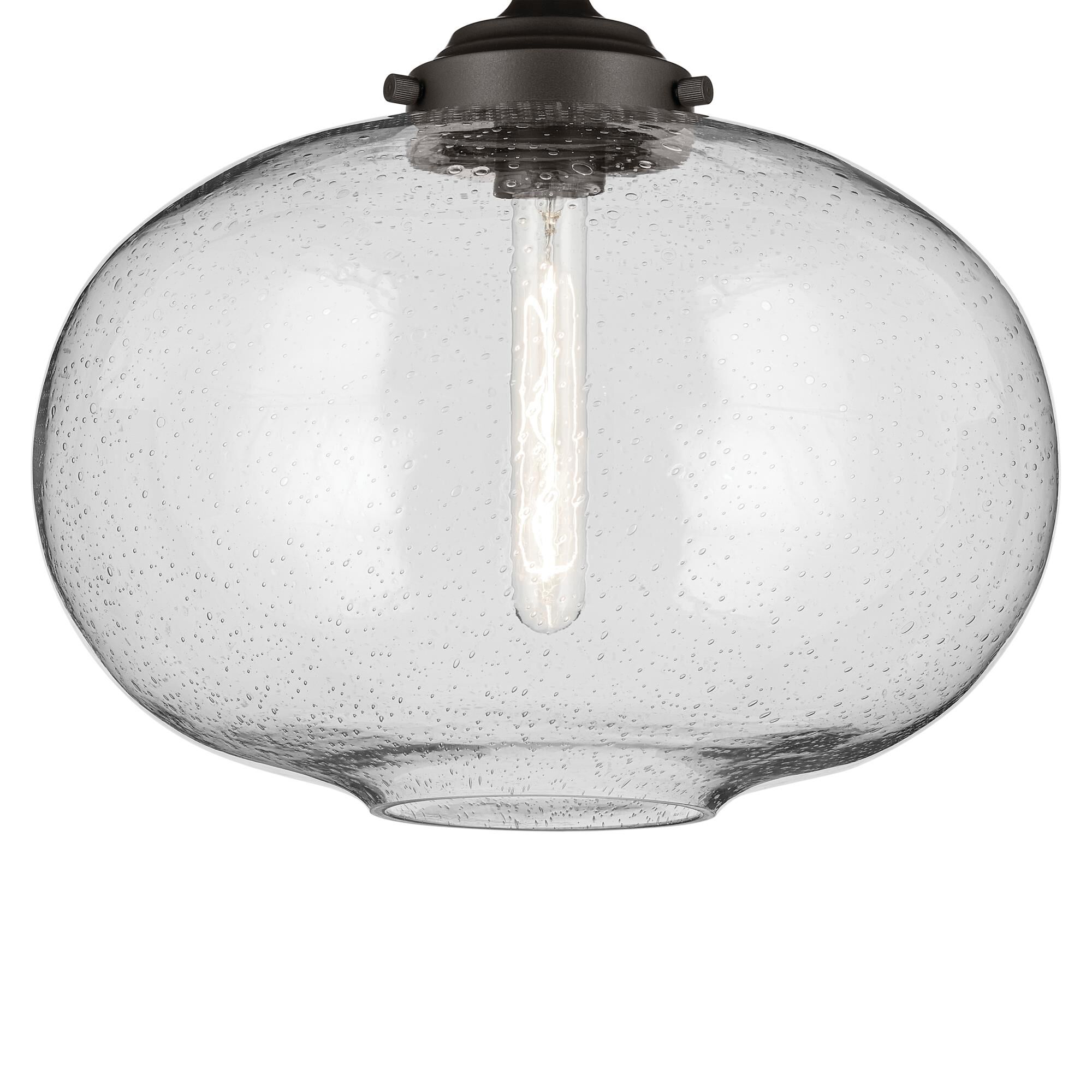 Shown in Olde Bronze finish and Clear glass