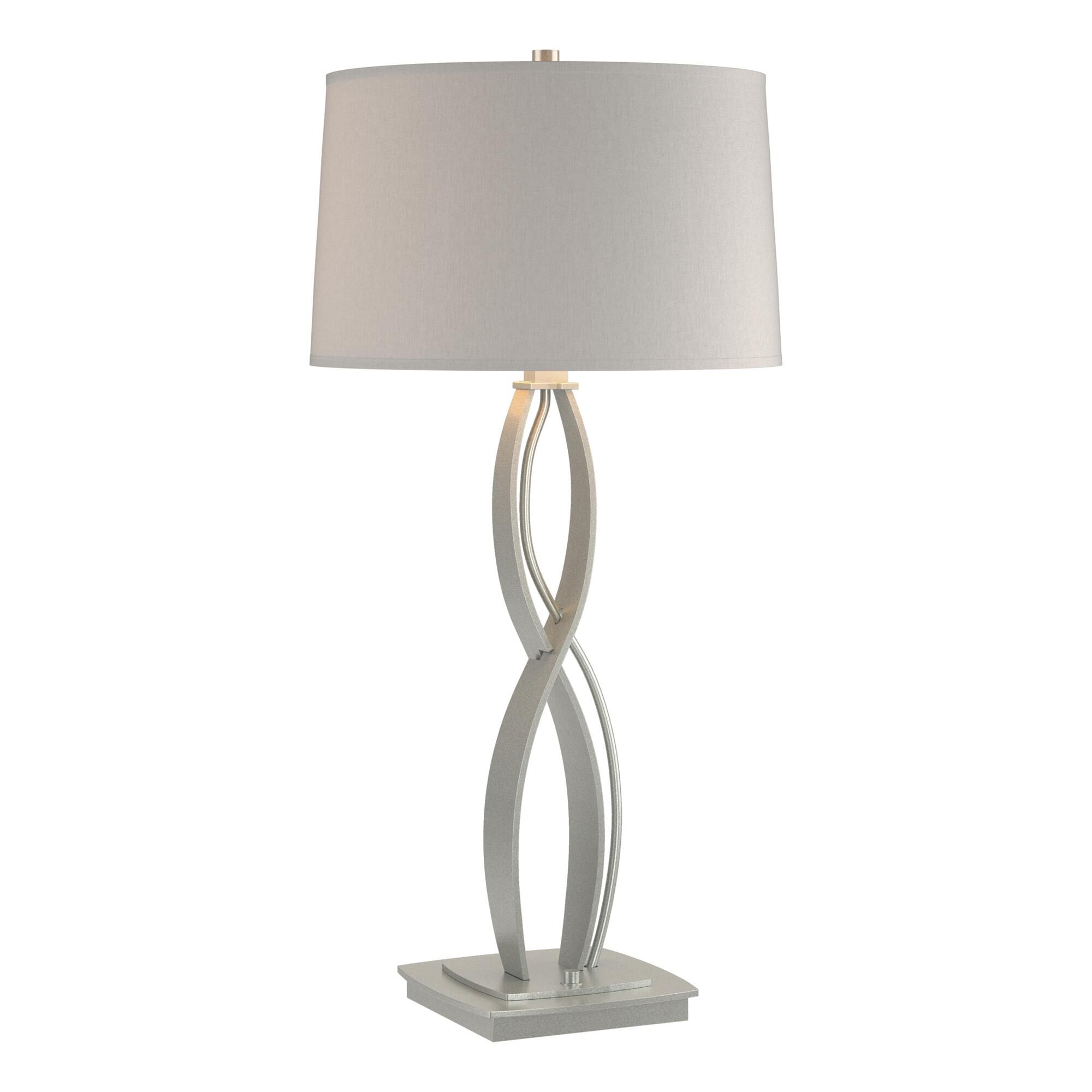 Shown in Vintage Platinum finish and Flax shade