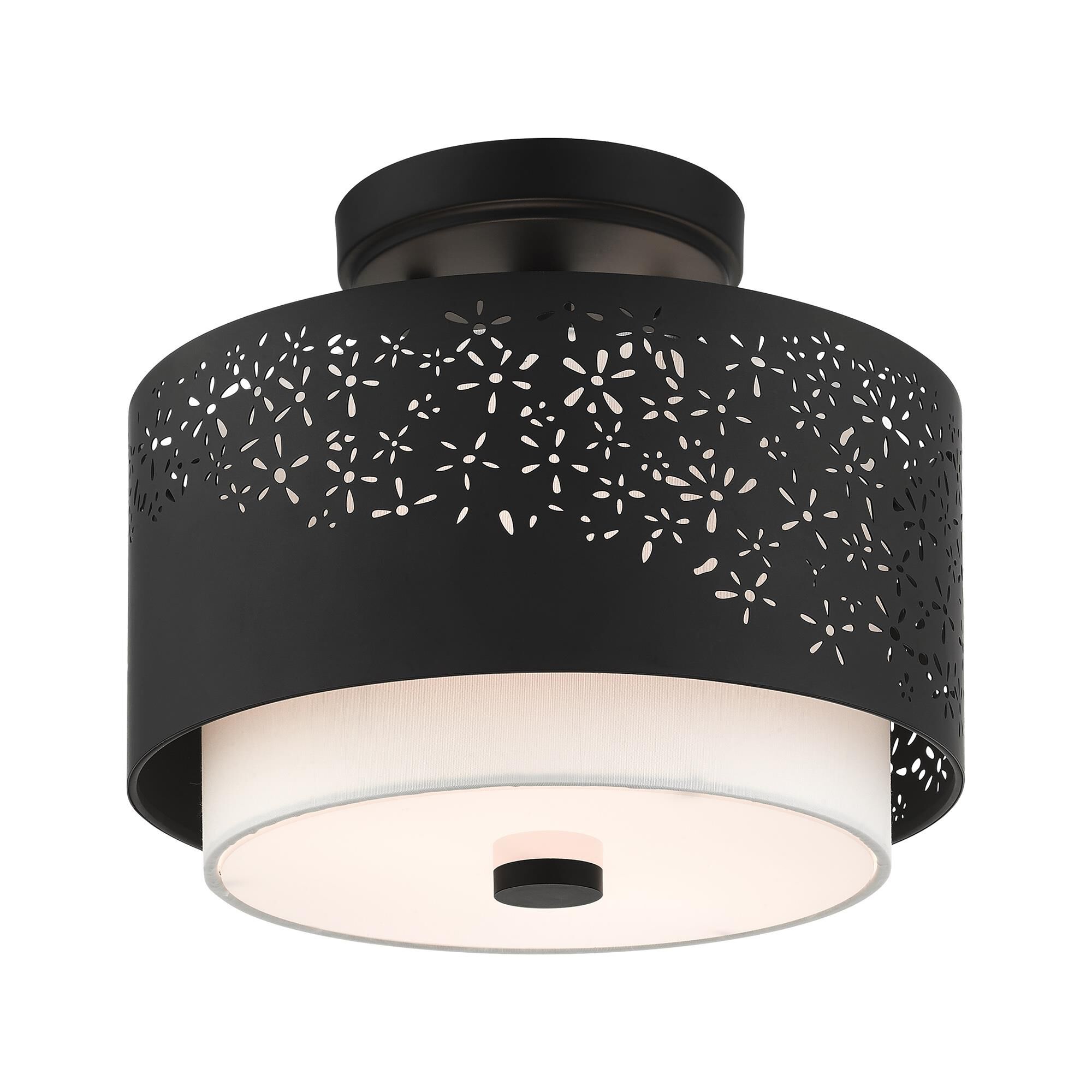 Noria 2 Light Semi Flush Mount by Livex Lighting