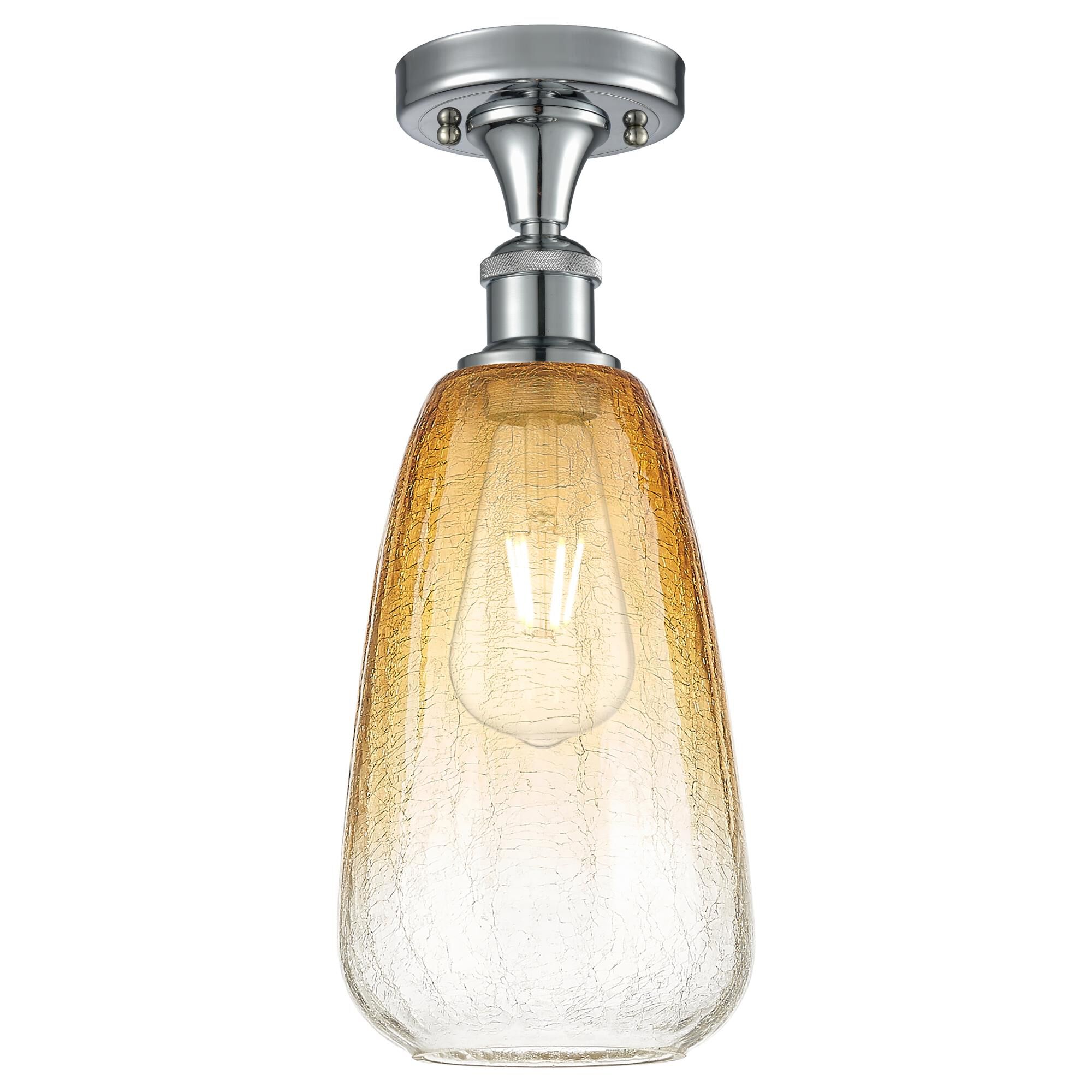 Bruno Marashlian Brookhaven Almond 6 Inch Semi Flush Mount by Innovations Lighting