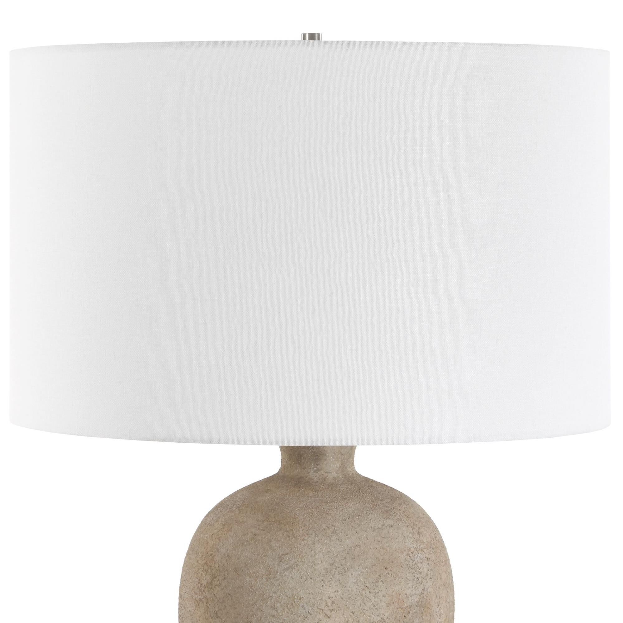Shown in Brown finish and Round Drum Hardback shade