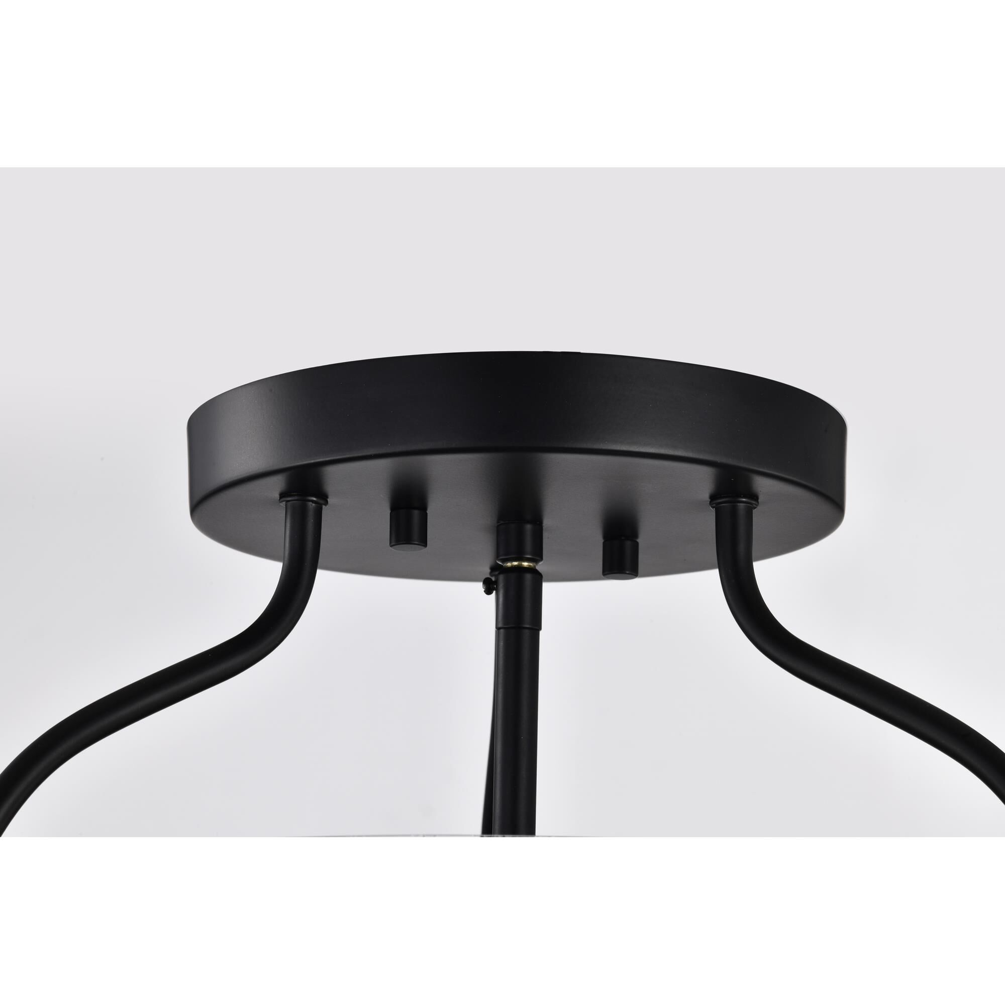 Shown in Matte Black finish and Clear glass