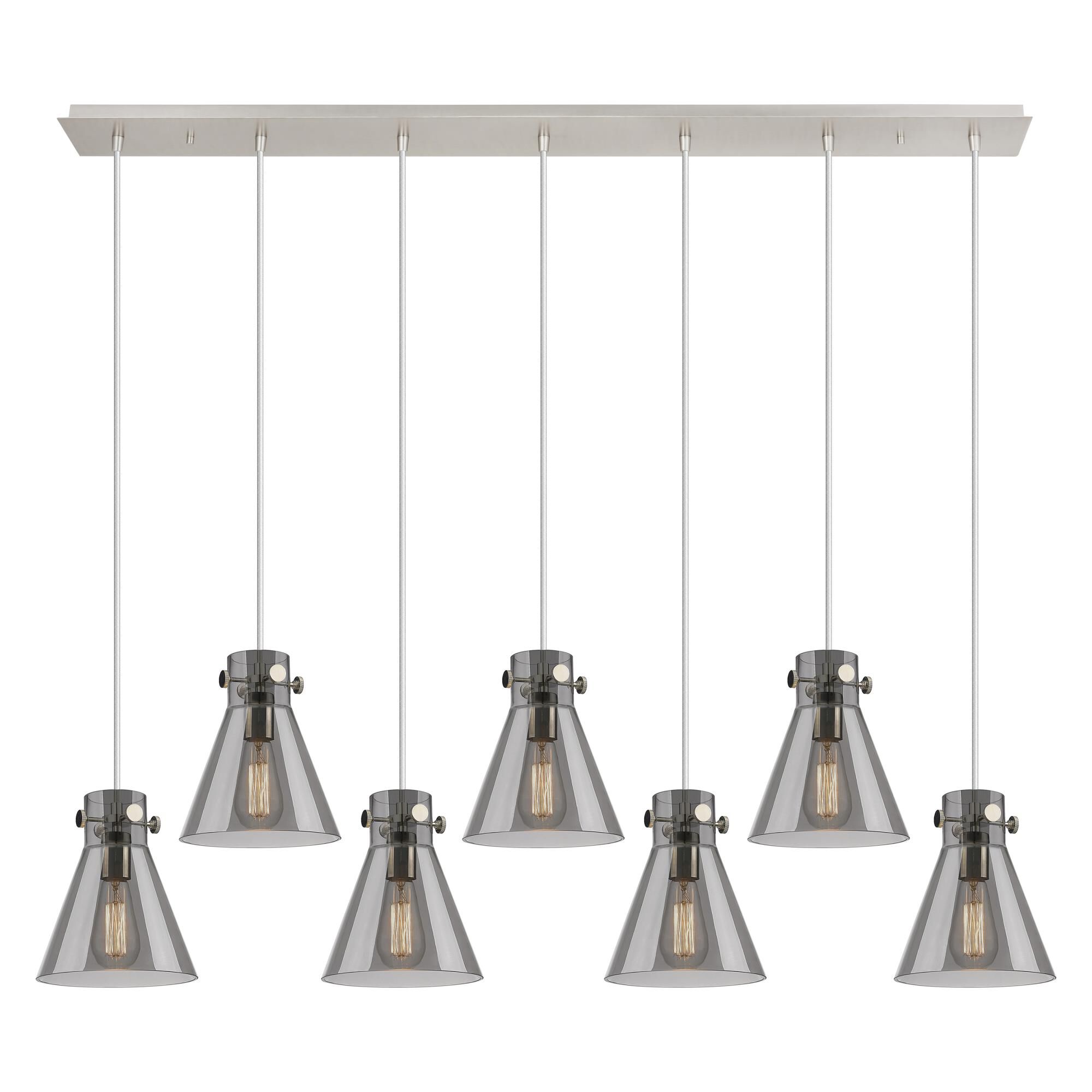 Bruno Marashlian Newton Cone 51 Inch 7 Light Linear Suspension Light by Innovations Lighting