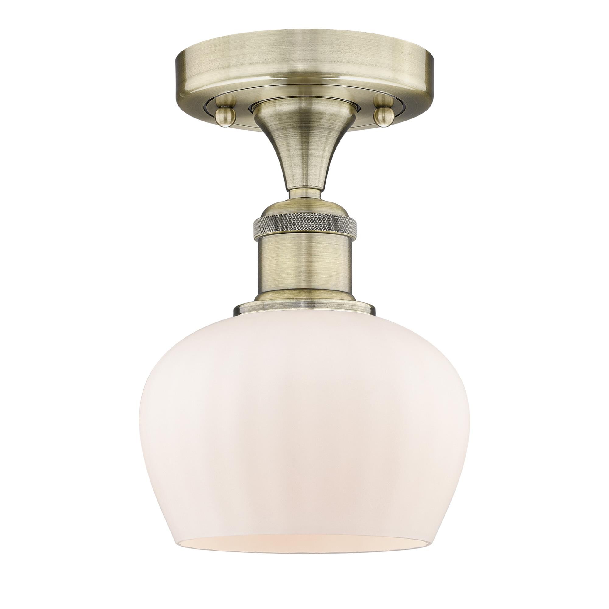 Bruno Marashlian Fenton 6 Inch 1 Light Semi Flush Mount by Innovations Lighting