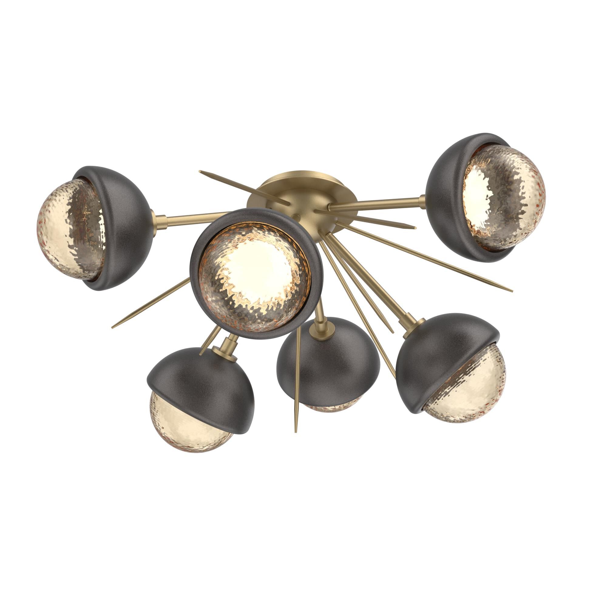 Levi Wilson Cabochon 28 Inch Semi Flush Mount by Hammerton Studio