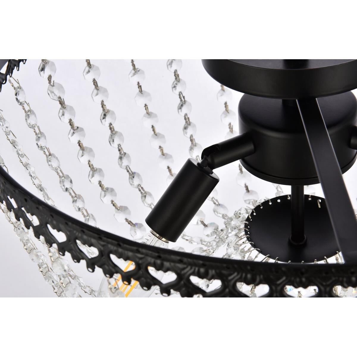 Kylie 16 Inch 3 Light Flush Mount by Elegant Lighting