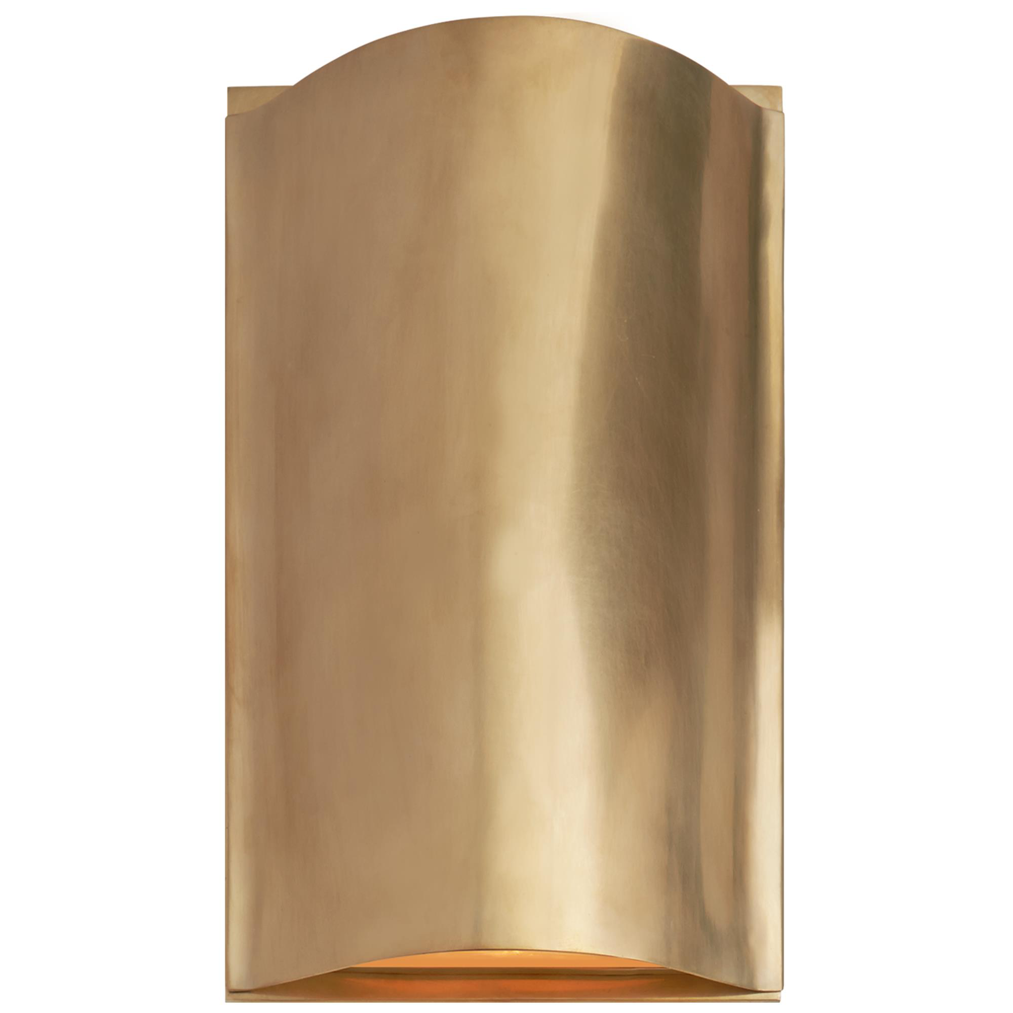 Shown in Antique-Burnished Brass finish and Frosted glass